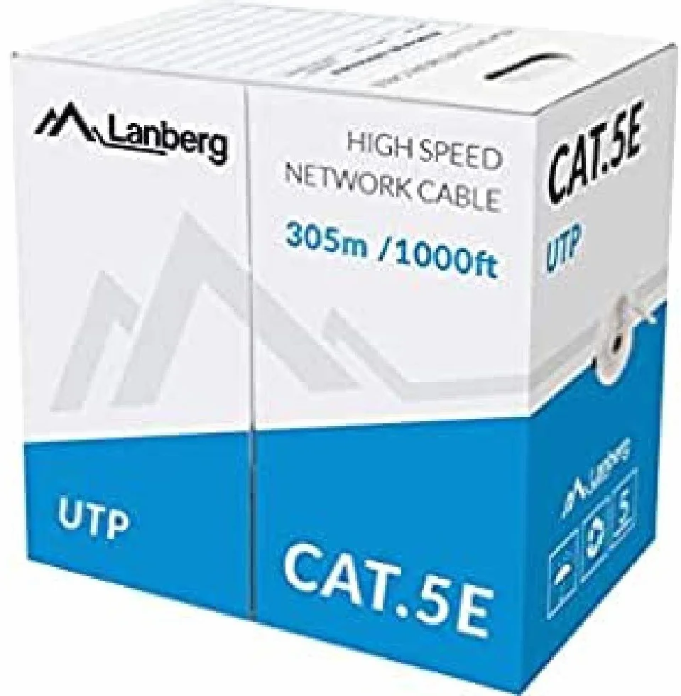 lanberg LCU5-10CC-0305-S Solid - Cable de red (cat. 5E Utp, 305 m), color gris