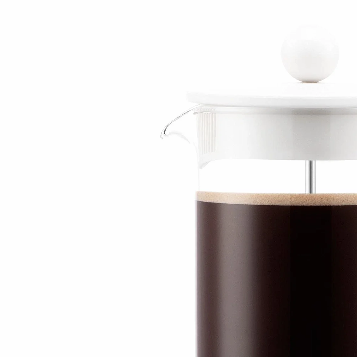 Bodum Brazil Cafetera 8 tazas 1 l plástico blanco crema