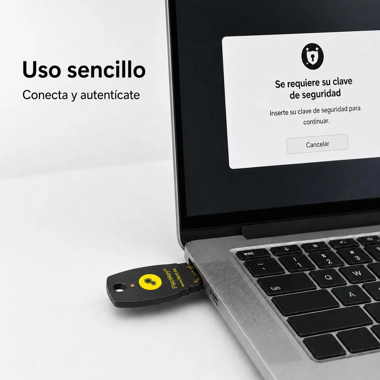 FIDO2 + U2F - USB A Y C - PassKey® FIDO2 Basic - FIDO2 Certified - ChipNet ID -Empresa Española con Soporte Personal.
