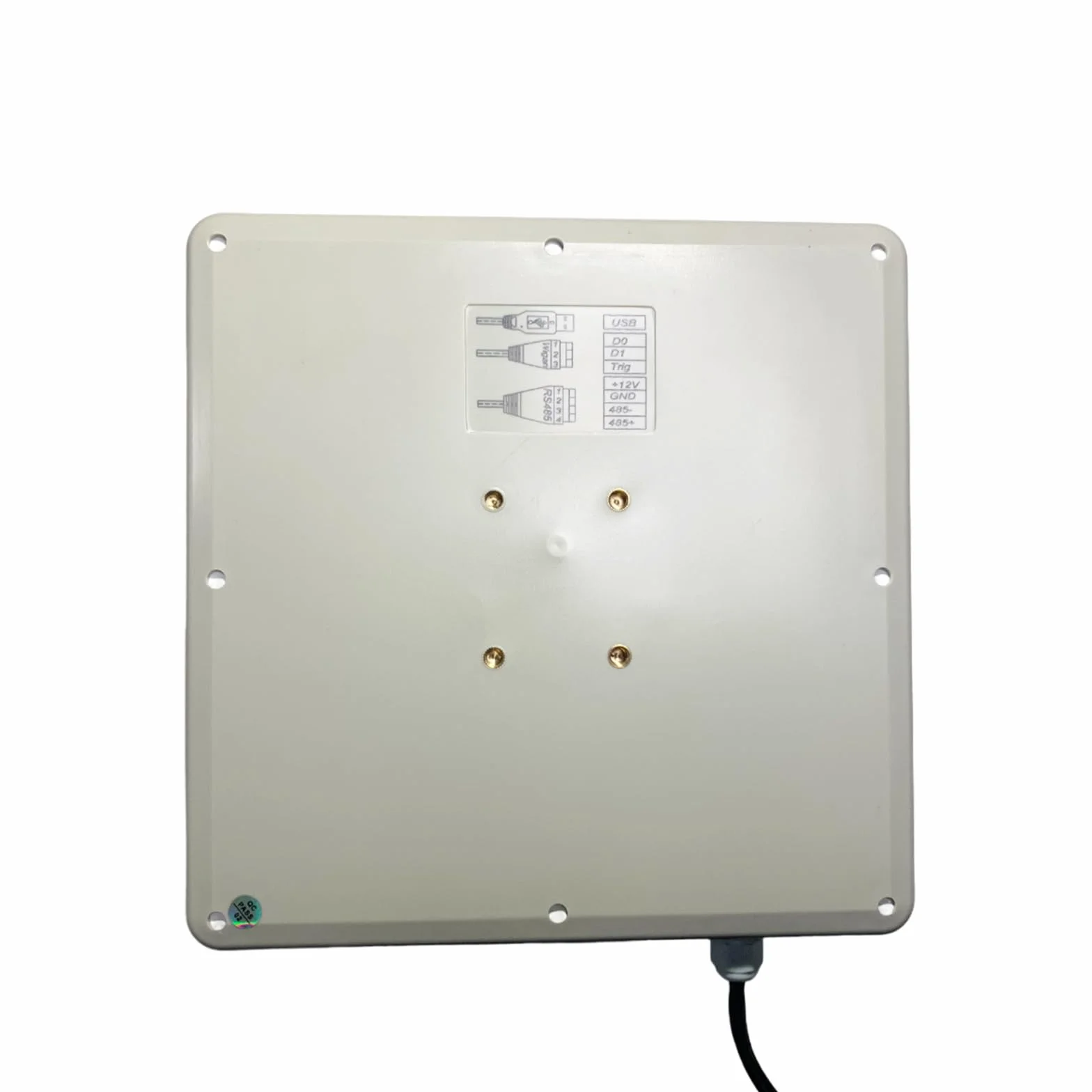 YANZEO SR681 - Lector RFID UHF de 6 m de largo alcance para exteriores, IP67 8dbi, antena USB RS485 Wiegand26/34 salida UHF lector integrado