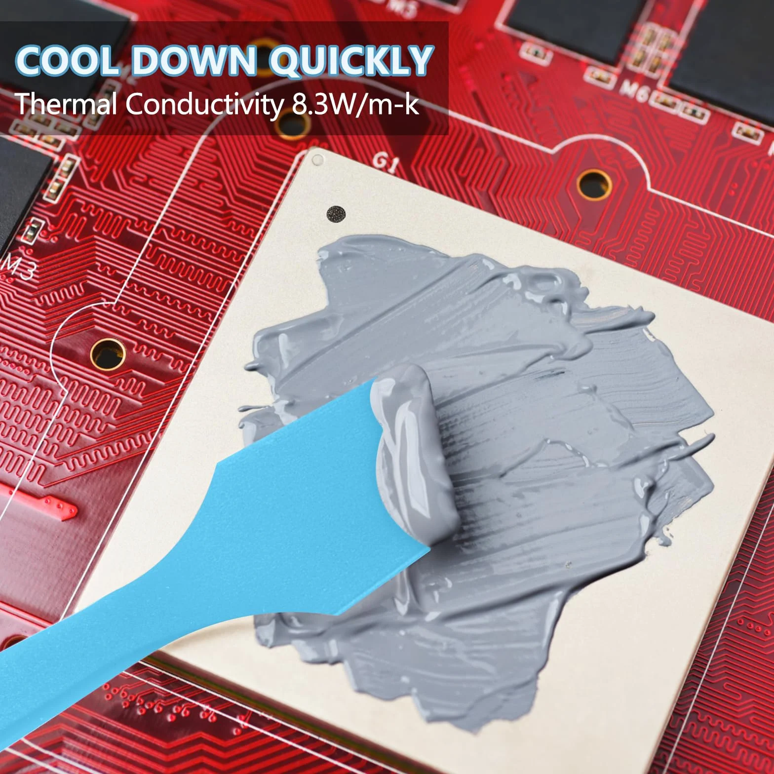 MY083>8.3 W/MK 10PCS(1PCS-1g) Pasta Termica Pasta térmica Thermal Paste Eléctricamente no conductivo for PC CPU GPU