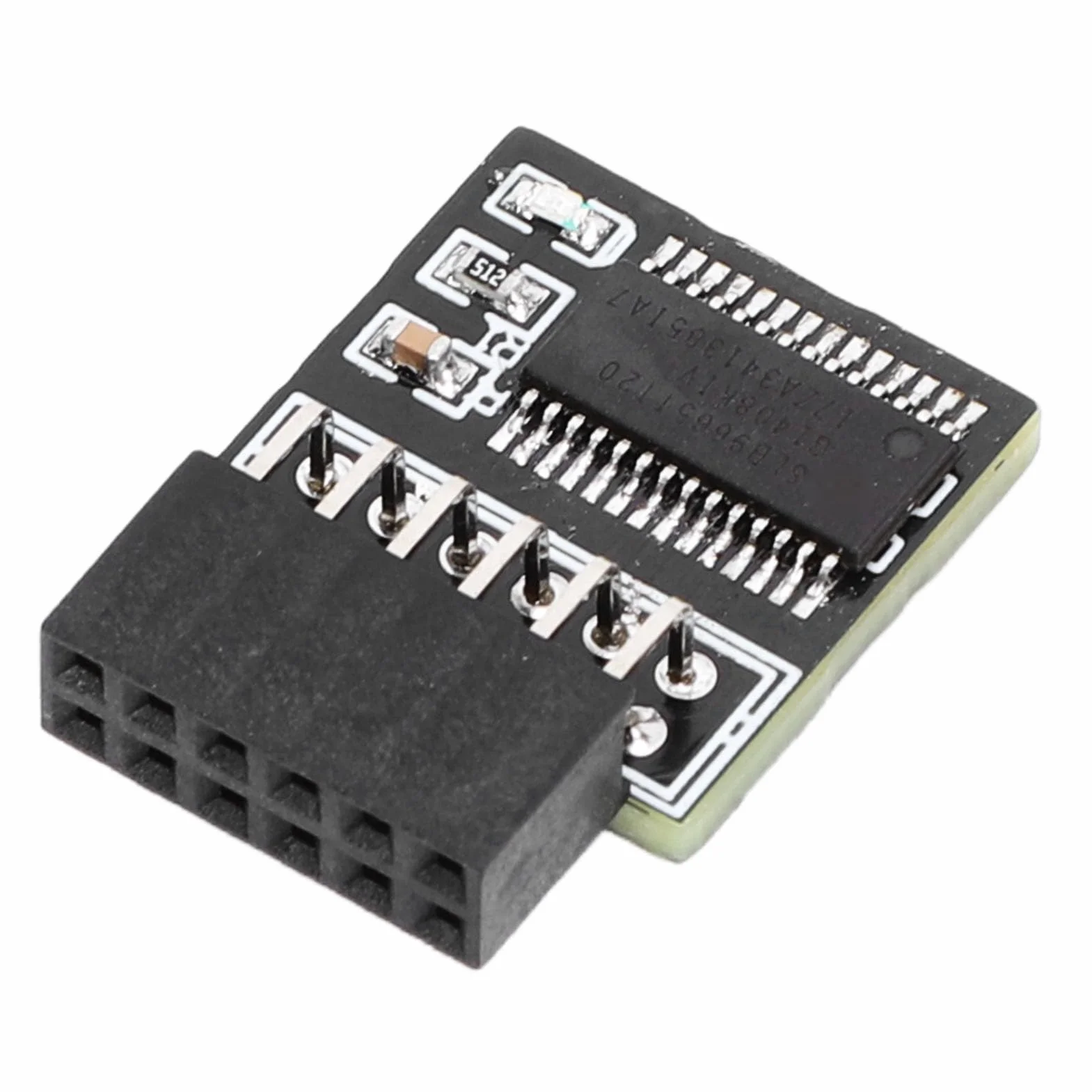 Luocute Módulo TPM2.0, Ahorro de Energía Estable para 11, Compatible con Sistemas 2.0, GC TPM2.0 S, Aplicable para Placas Base con Chips TPM2.0, Interfaz SPI 12pin