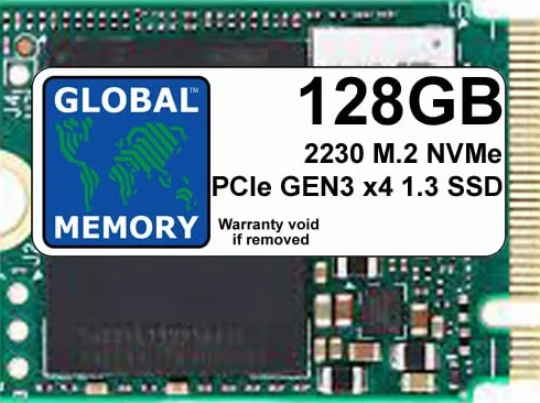 Unidad de estado sólido (SSD) M.2 2230 PCIe Gen3 x4 NVMe de 128 GB para portátiles, computadoras de escritorio, servidores, estaciones de trabajo, placas base
