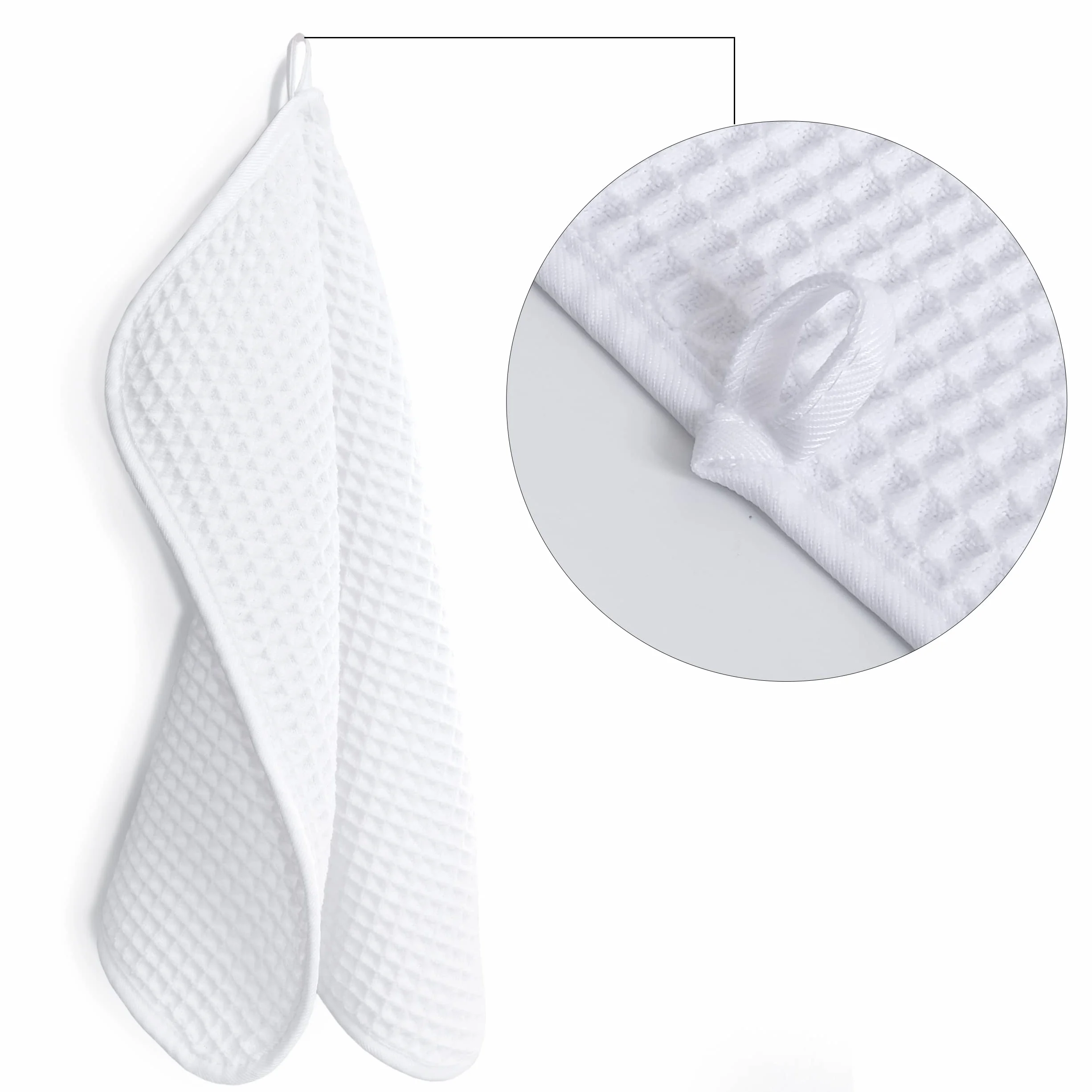 Toalla para la Cara de Microfibra 430 gsm superabsorbente antipelusa 33 x 33 cm Pack de 4