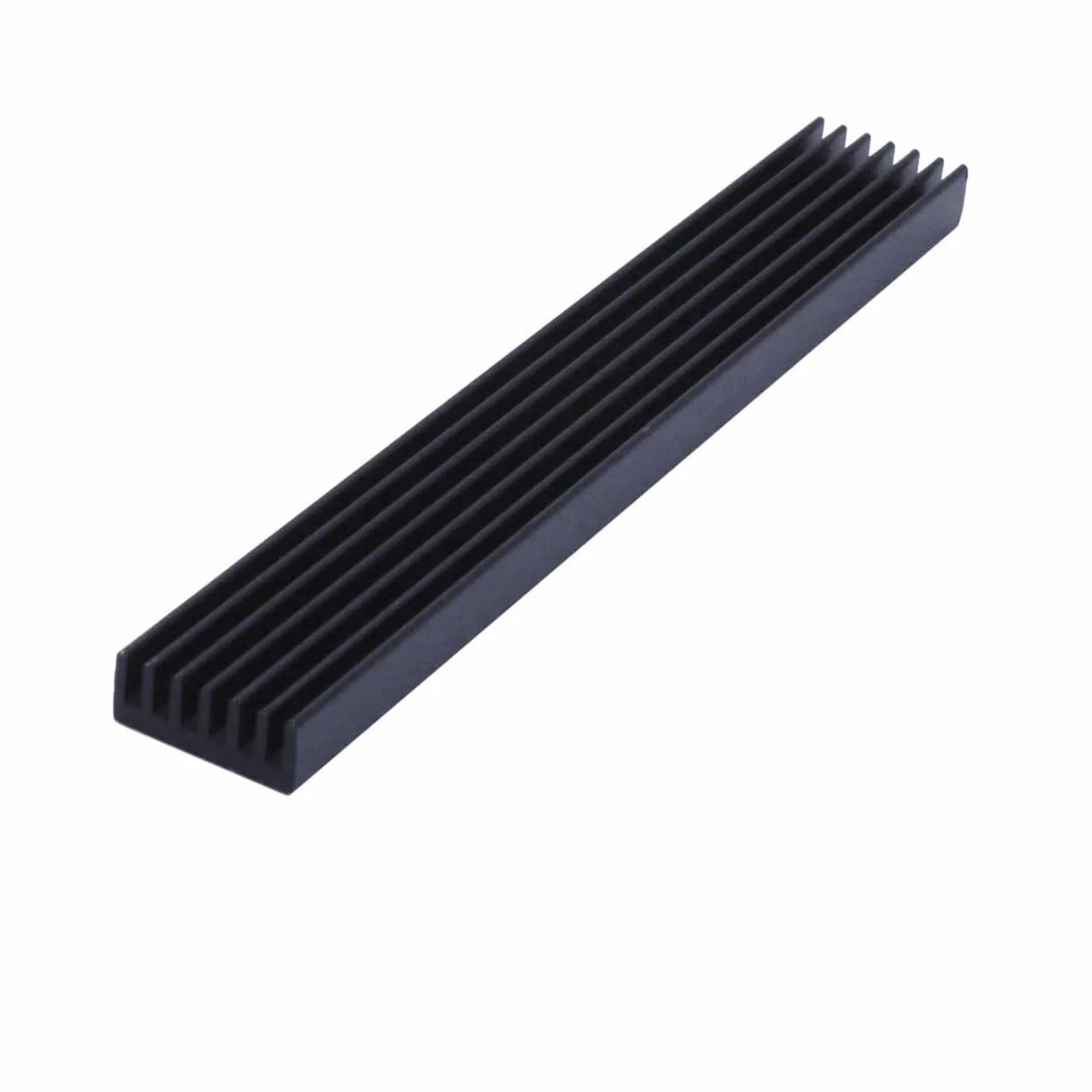 Para radiadores de chip radiadores de aluminio Disipador de calor DIY 5 piezas/lote 100x14x6 mm Disipador de calor de aluminio Disipador de calor del radiador Anodizado negro for enfriamiento de enfri