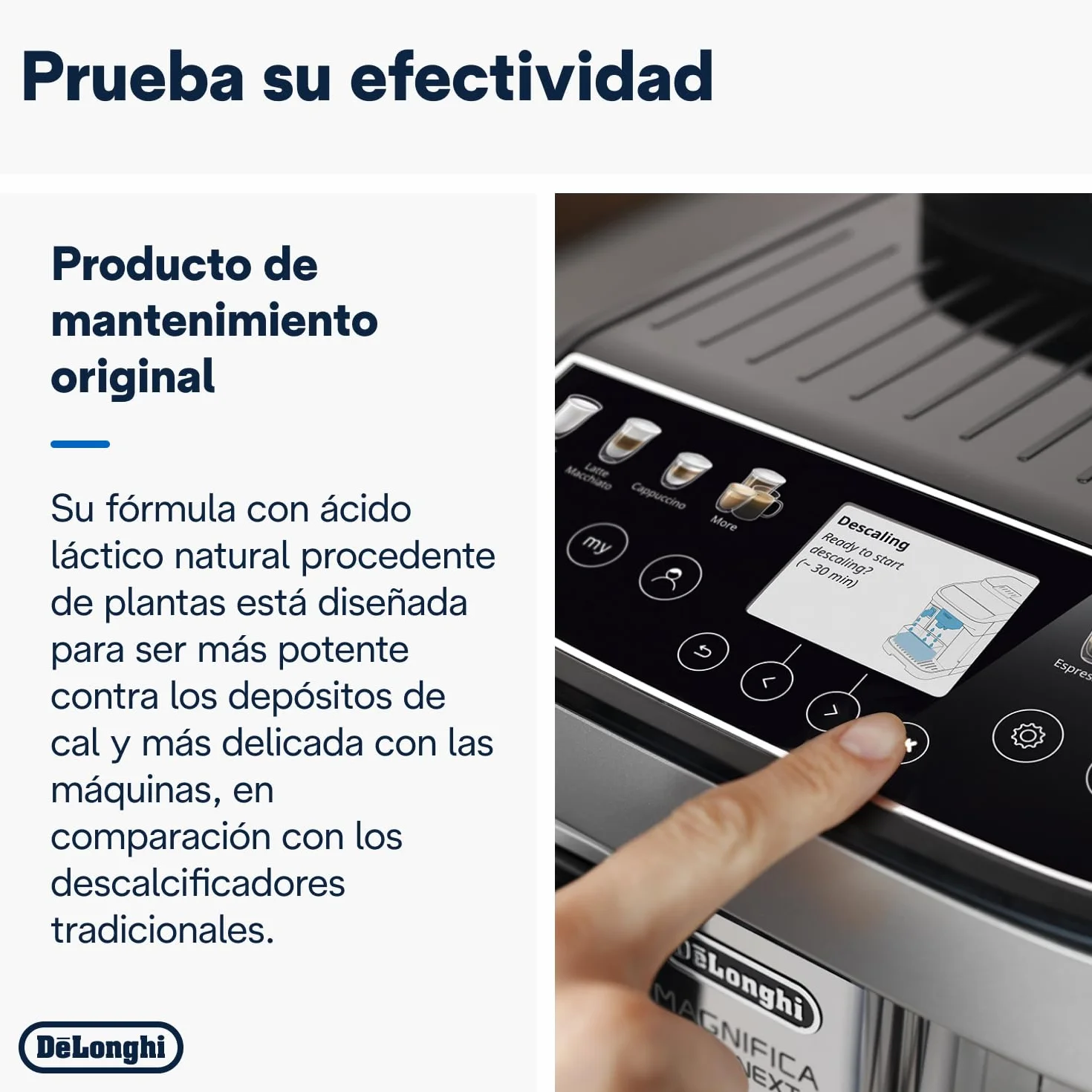 De'Longhi DLSC502 EcoDecalk Descalcificador Universal para Cafeteras Automáticas, 2 x 500 ml