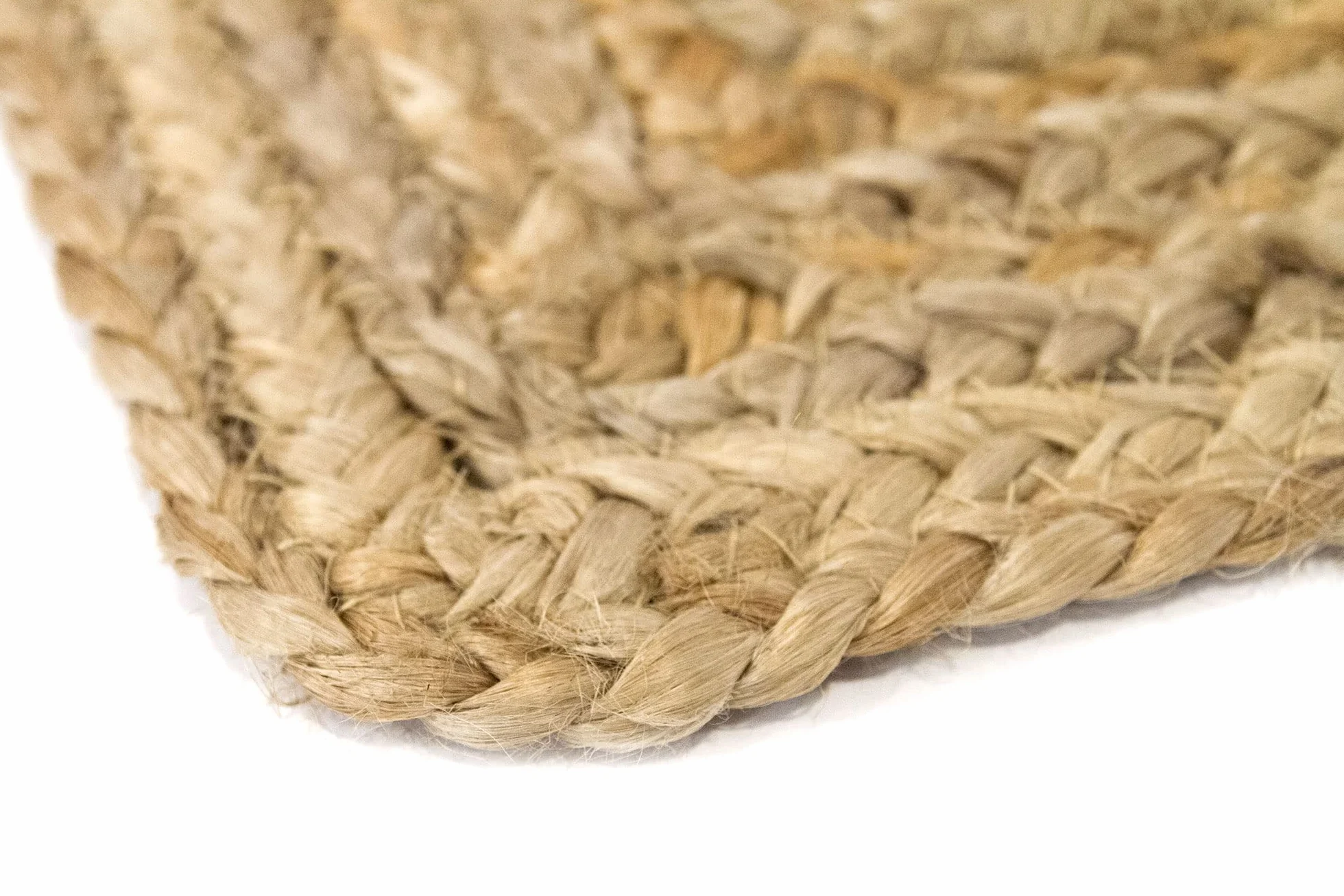 HAMID Alfombra Yute Alhambra Natural 100% Fibra de Yute Trenzado a Mano (60x110cm)