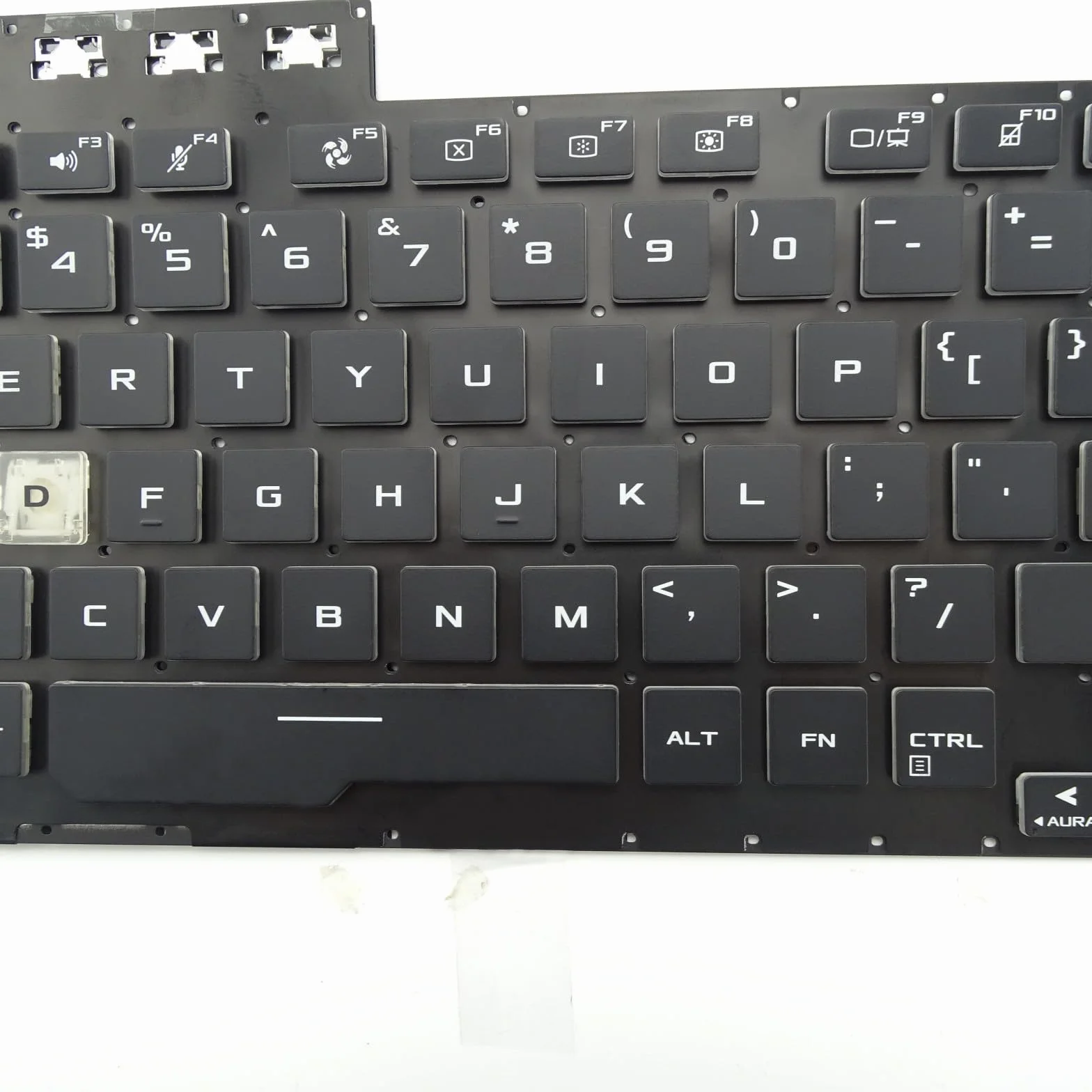 Teclado de repuesto con retroiluminación para ASUS TUF Gaming 8 F15 FA506 FA506H FA506Q FA506U FX506 FX506H FX506L F17 FX706 FX706L FA706U FX706U FA706 (inglés de EE. UU., retroiluminado)