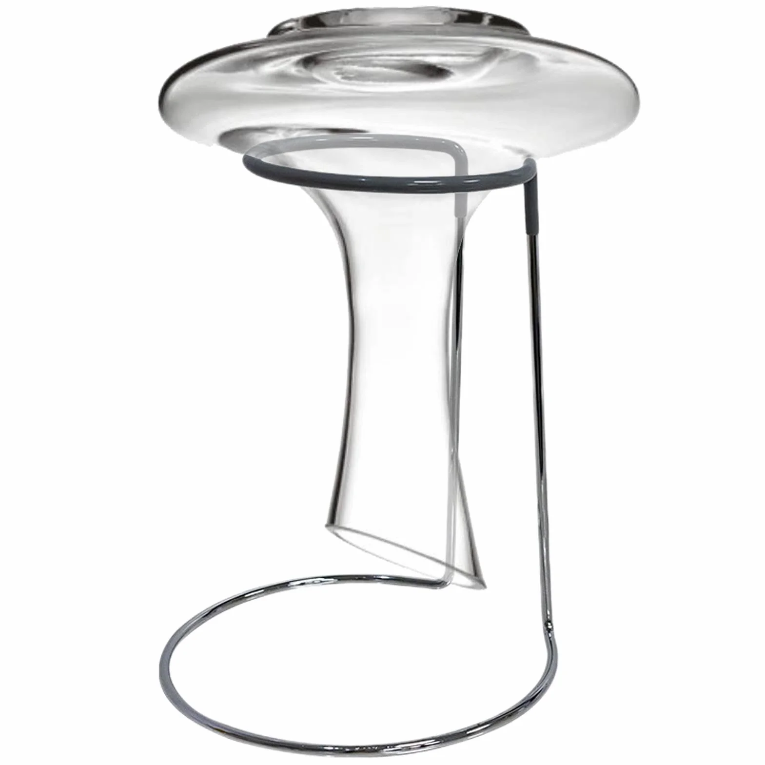 Soporte de secado para decantador de vino, estable, con parte superior recubierta de goma