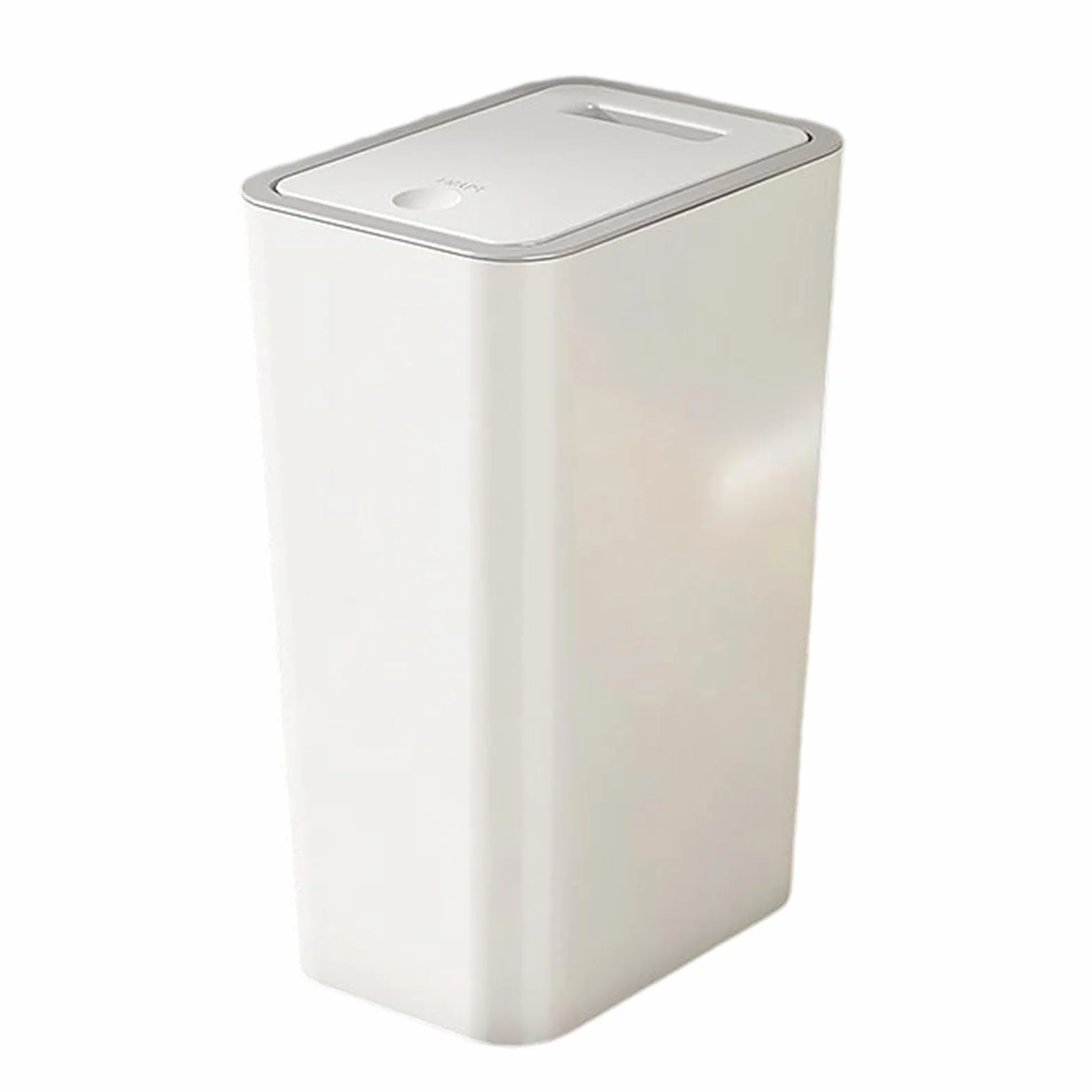 Cáneo De Basura Con Tapa, Compacto, 33x9.5x13 Cm, Contenedor Sanitario, Contenedores De Desechos De Superficie Fácil De Limpiar, Para Varios Espacios Interiores Como Baño, El Dormitorio, El Lugar D
