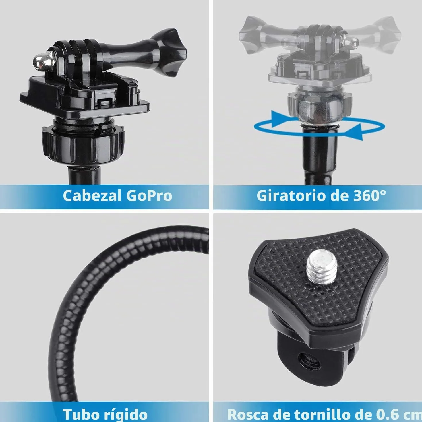 Soporte para cámara web, soporte mejorado para webcam con brazo flexible de cuello de cisne y abrazadera, apto para Webcam C920, C922, C930