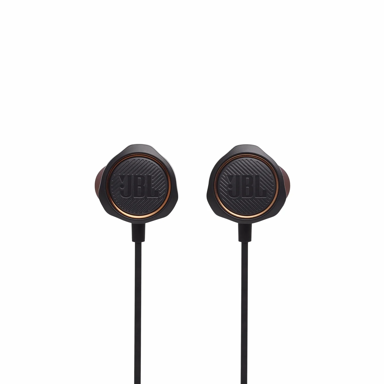 JBL Quantum 50 Auriculares intraaurales para videojuegos, con potenciador de sonido y silenciador de micrófono, compatible con múltiples plataformas, en negro