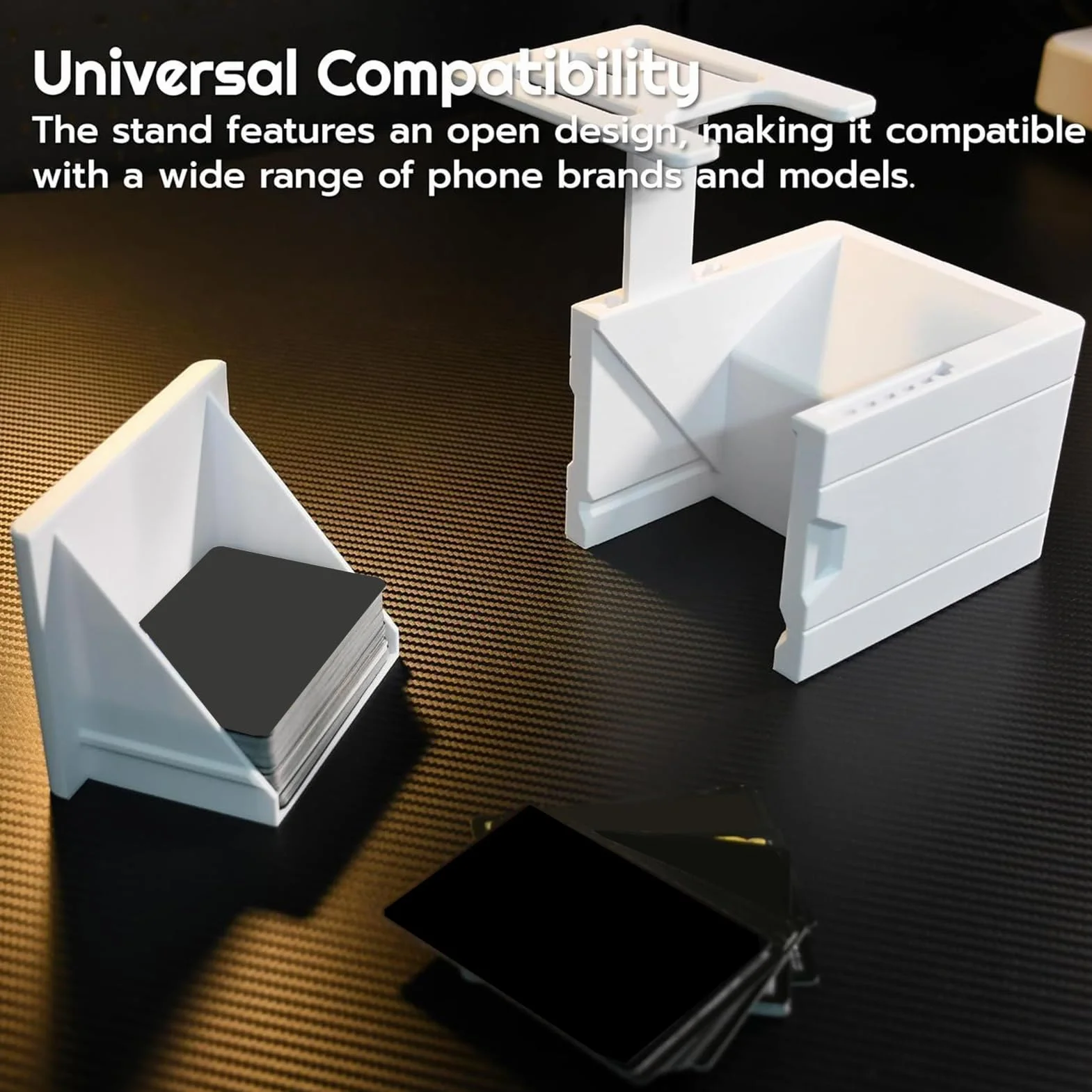 Soporte escáner de tarjetas comerciales, soporte para soporte de papel, alineación de escaneo de precisión, base estable para coleccionistas, tiendas, gerentes, ferias, eventos, 5,51 x 4,72 x 3,7