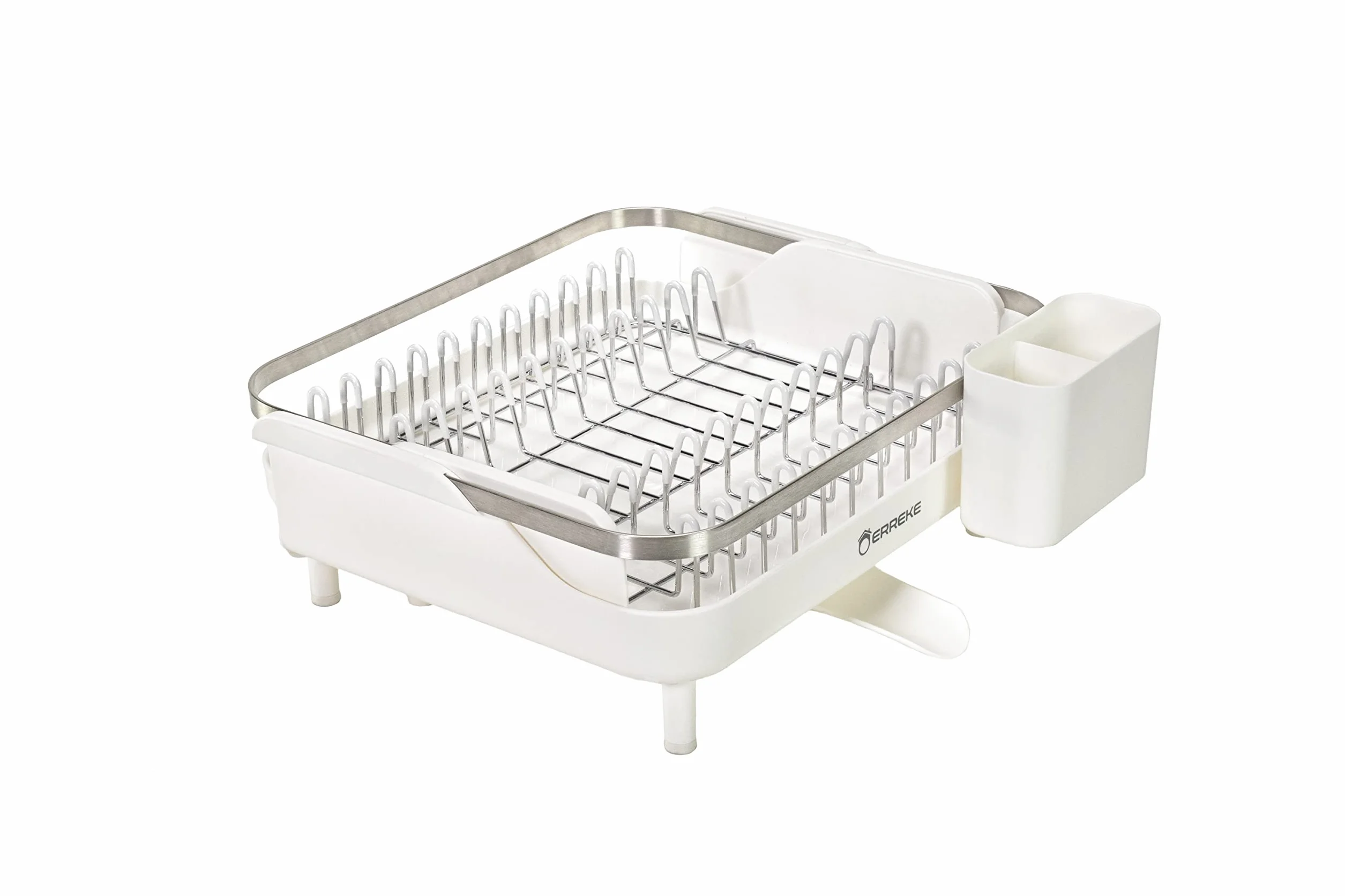 Escurreplatos Plegable Acero Inoxidable 29x35 cm Blanco