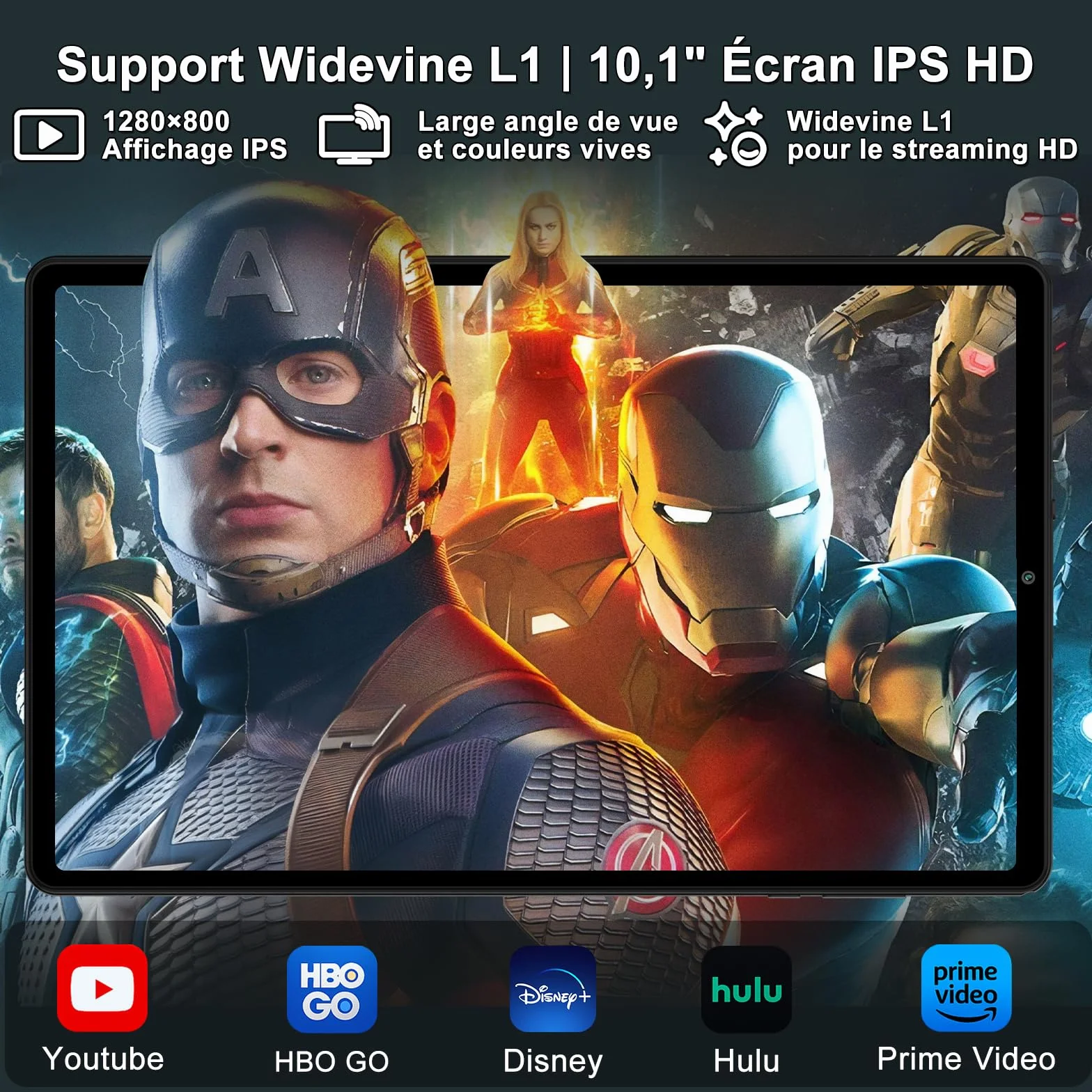 Tablet 10 Pulgadas Android 15 con Gemini AI, 30 GB RAM + Ampliable 2 TB ROM, Widevine L1, WiFi 5G, Batería 6000 mAh, con Teclado, Ratón y Funda para Estudio, Trabajo y Entretenimiento - Negro Grafito