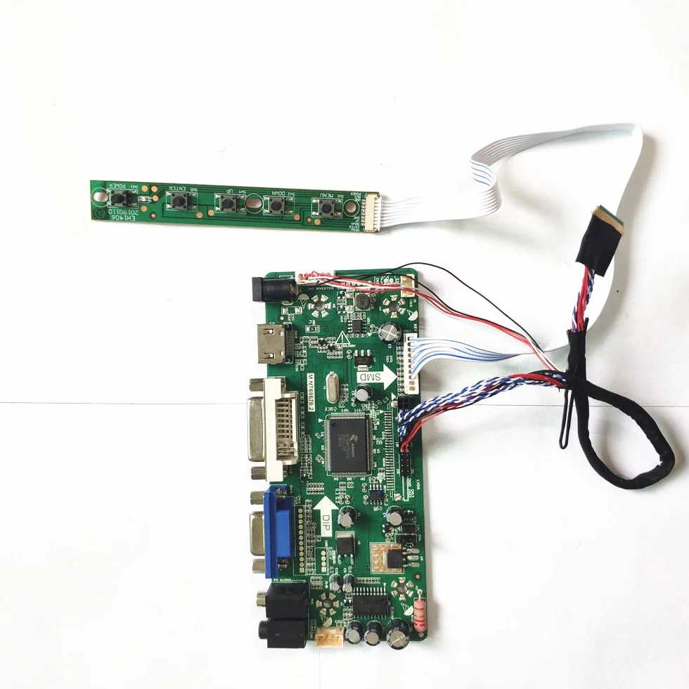 U/R Para LP156WHB-TLC1/TLC2/TLD1/TLD2 1366 x 768 LED Notebook PC MNT68676 tarjeta controladora de pantalla HDMI+VGA+DVI WLED LVDS 40 pines DIY kit (LP156WHB (TL) (D1))