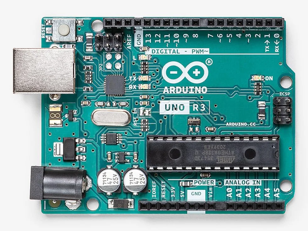 Arduino UNO Rev3 [A000066] - Placa de Desarrollo versátil con microcontrolador ATmega328P, Compatible con Arduino IDE, Ideal para Principiantes y proyectos de electrónica, robótica y Bricolaje.