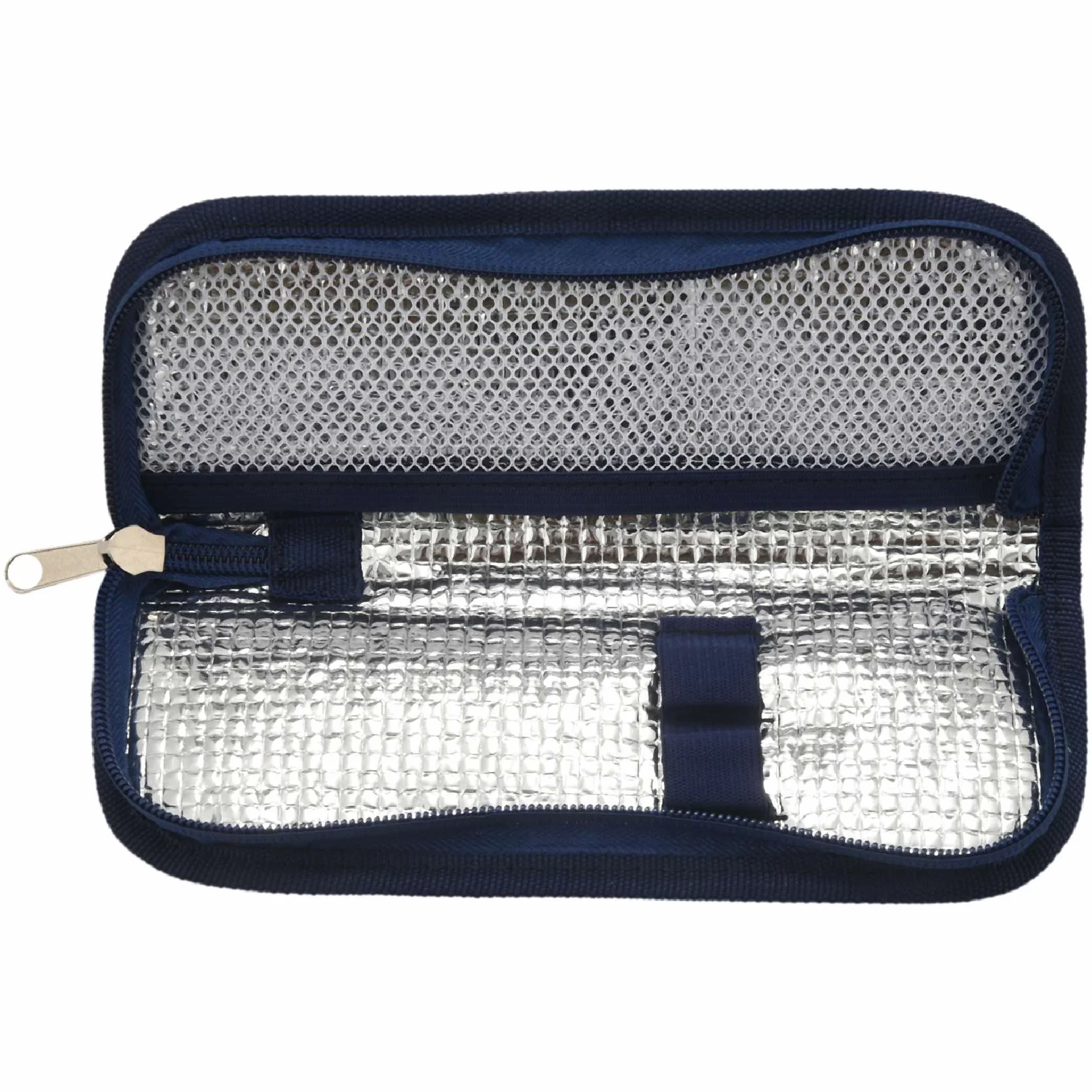 Enfriador de Insulina Estuche Viaje Organizador Medicamentos Diabéticos Bolsa Azul Marino