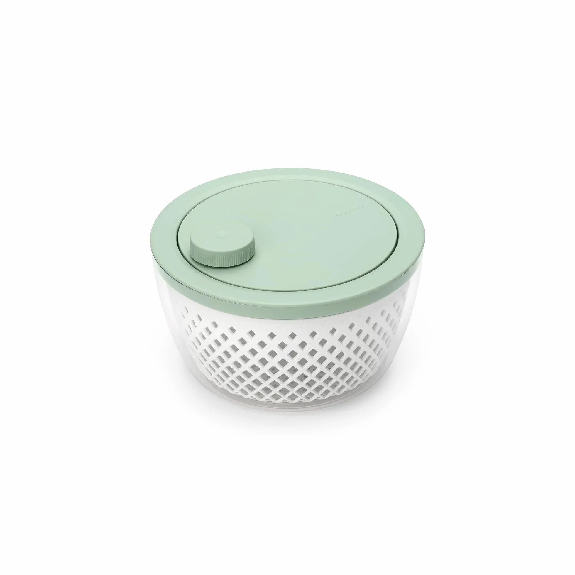 Centrifugadora de ensaladas con bol para servir y colador TASTY+ Brabantia | Seca verduras frescas y bayas con base antideslizante | Plástico reciclable, apto para lavavajillas y duradero | Jade Green