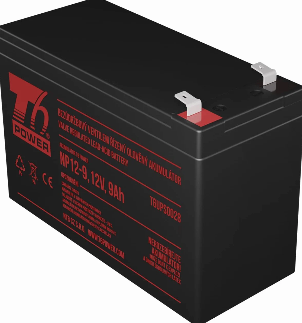 Juego de baterías T6 Power para APC Back-UPS 950, VRLA, 12 V
