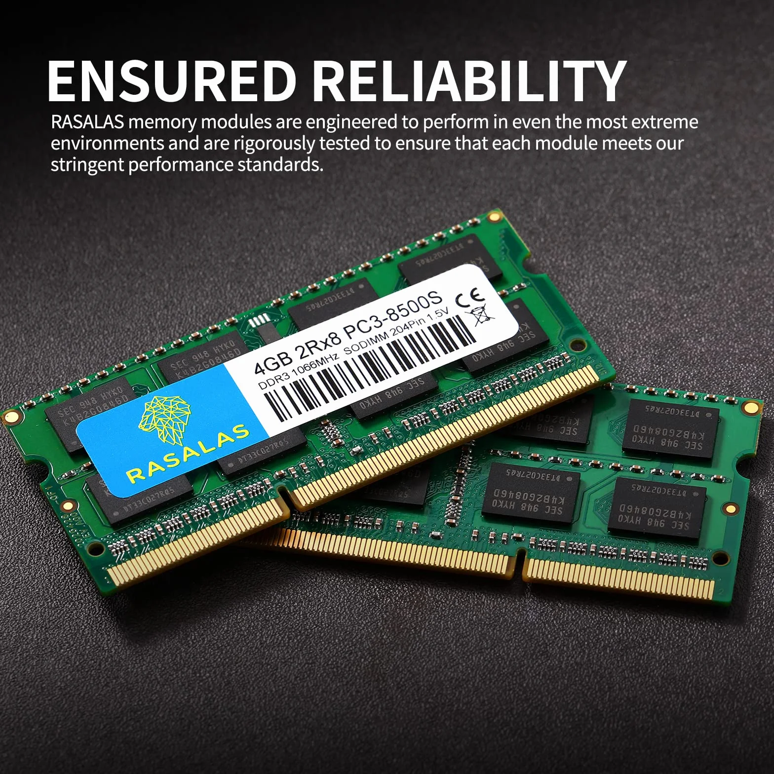 Rasalas 8GB Kit (2 x 4GB) PC3-8500S 1067MHz 1066MHz DDR3 8500 PC3-8500 SODIMM RAM Upgrade for Late 2008, Early/Mid/Late 2009, Mid 2010