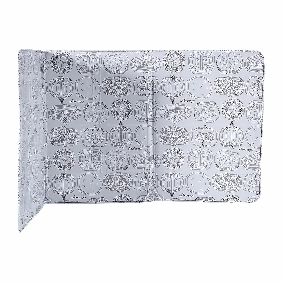 Greensen Burlete de Cocina Antisalpicaduras Plegable para Estufa de Gas, Protector contra Salpicaduras, Diseño Floral, 39x84 cm