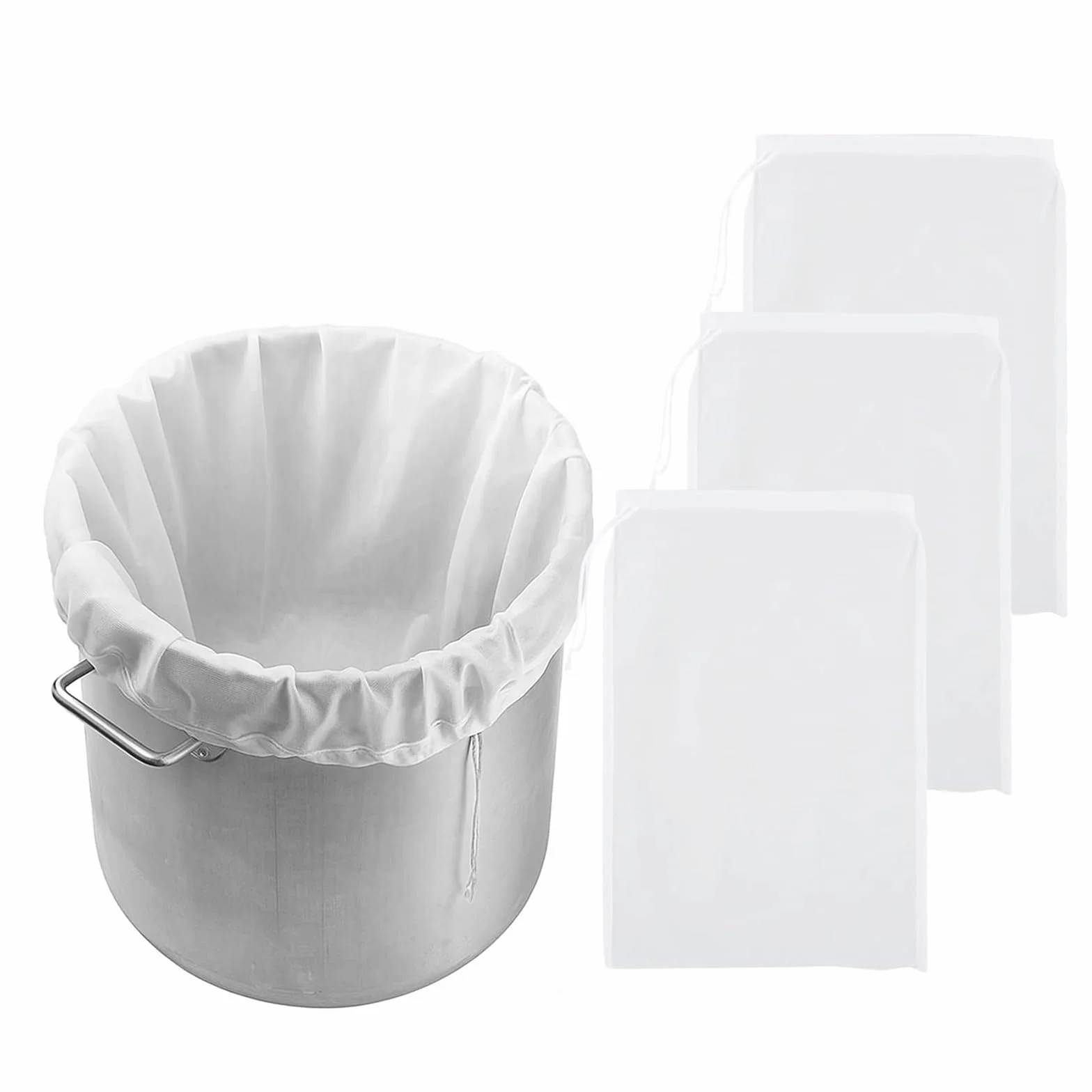 Bolsas de Filtro de Malla Fina 80 Mallas para Leche, Cerveza, Vino, Fruta, Verdura, Mermelada
