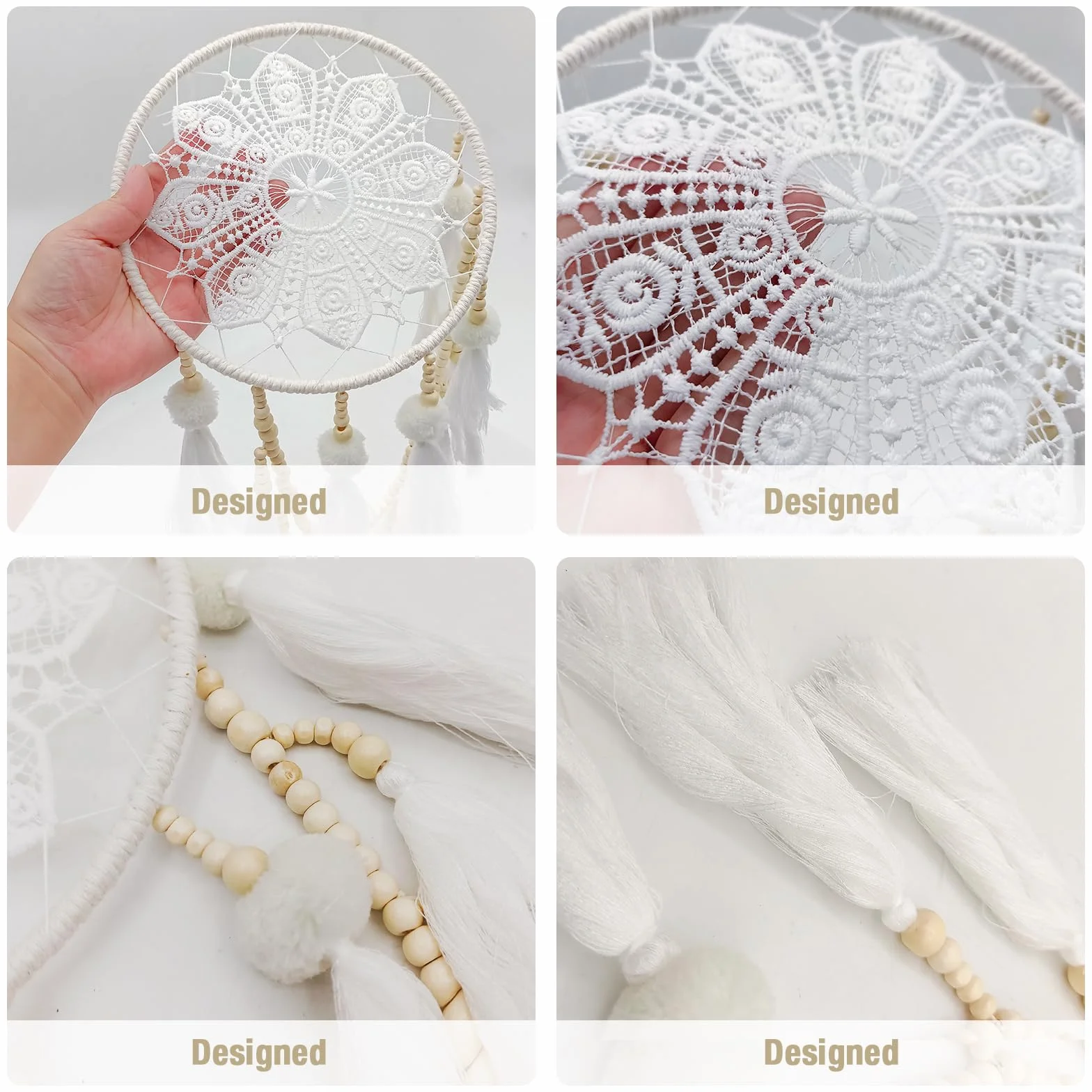 Atrapasueños Bohemio Hecho a Mano Decoración de Borla para Hogar