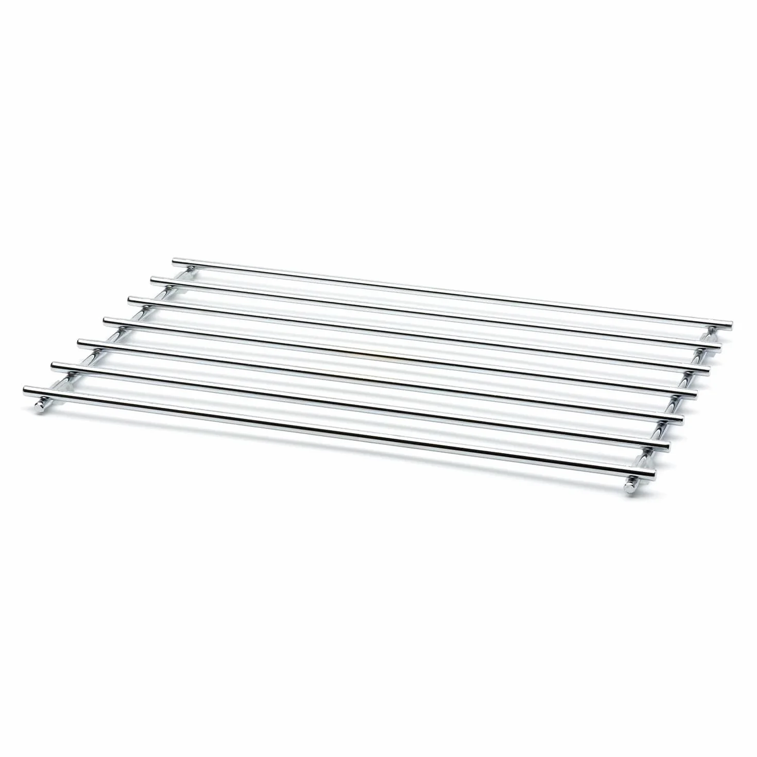 CKB LTD - Salvamanteles rectangular de tamaño mediano, de acero cromado, protector de superficie de trabajo de metal para apoyar ollas y sartenes calientes, 40 x 24 cm
