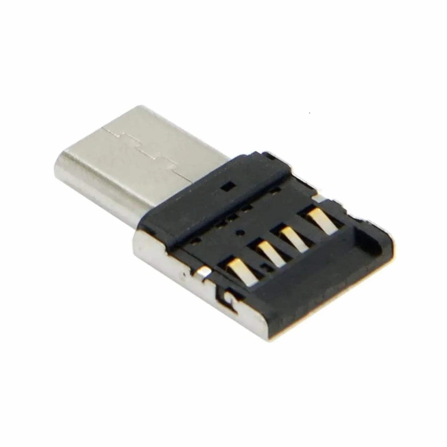 Adaptador USB C OTG tipo C a USB 2.0 hembra para MacBook (2 puertos micro USB)