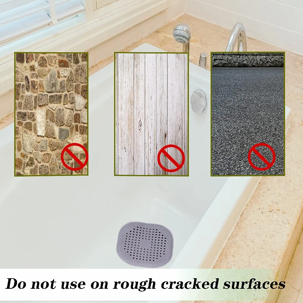 2 Piezas Silicona Protector de Drenaje, Tapa con Ventosas Fuertes, Filtro para Fregadero Cocina Baño (Gris)