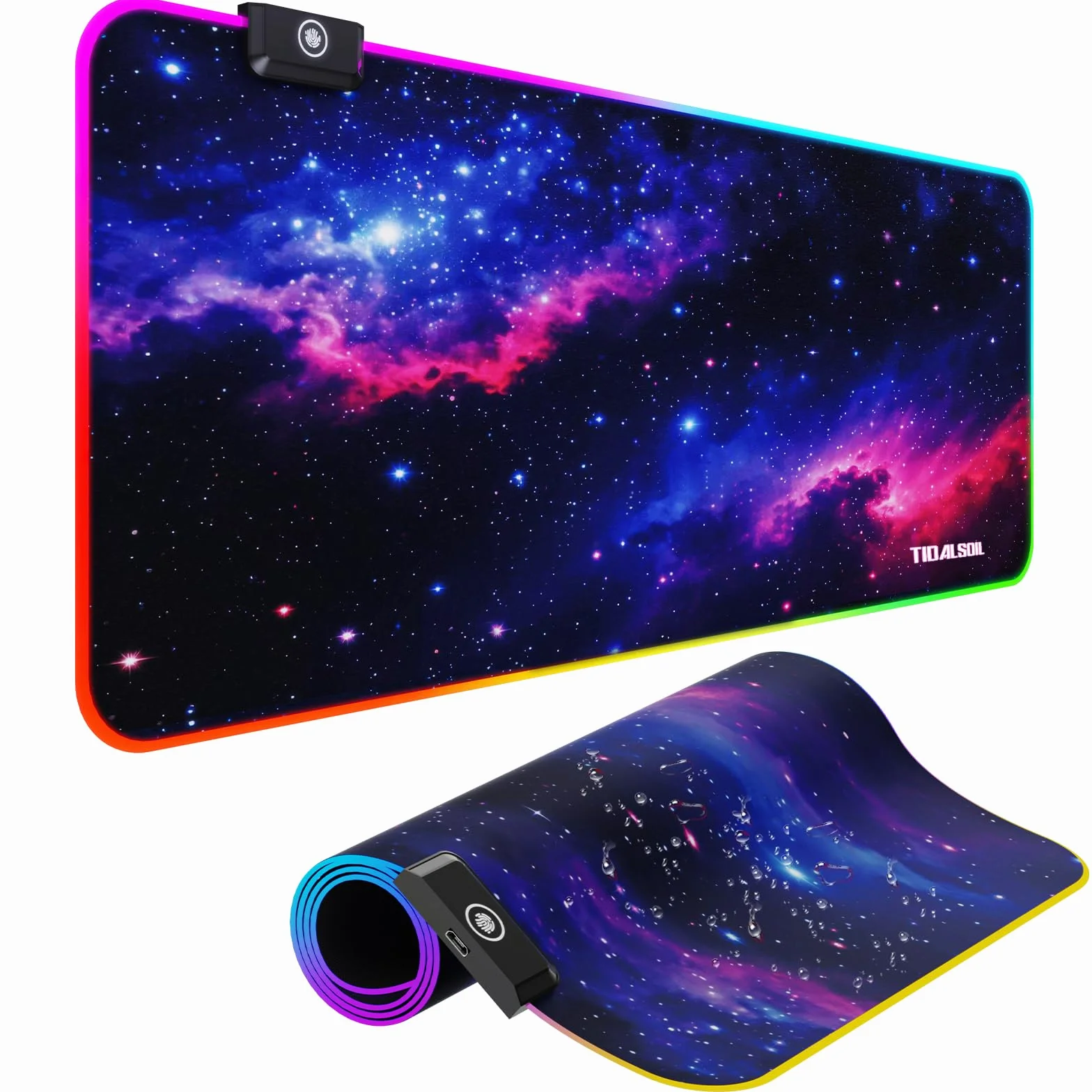 Alfombrilla de ratón RGB para juegos