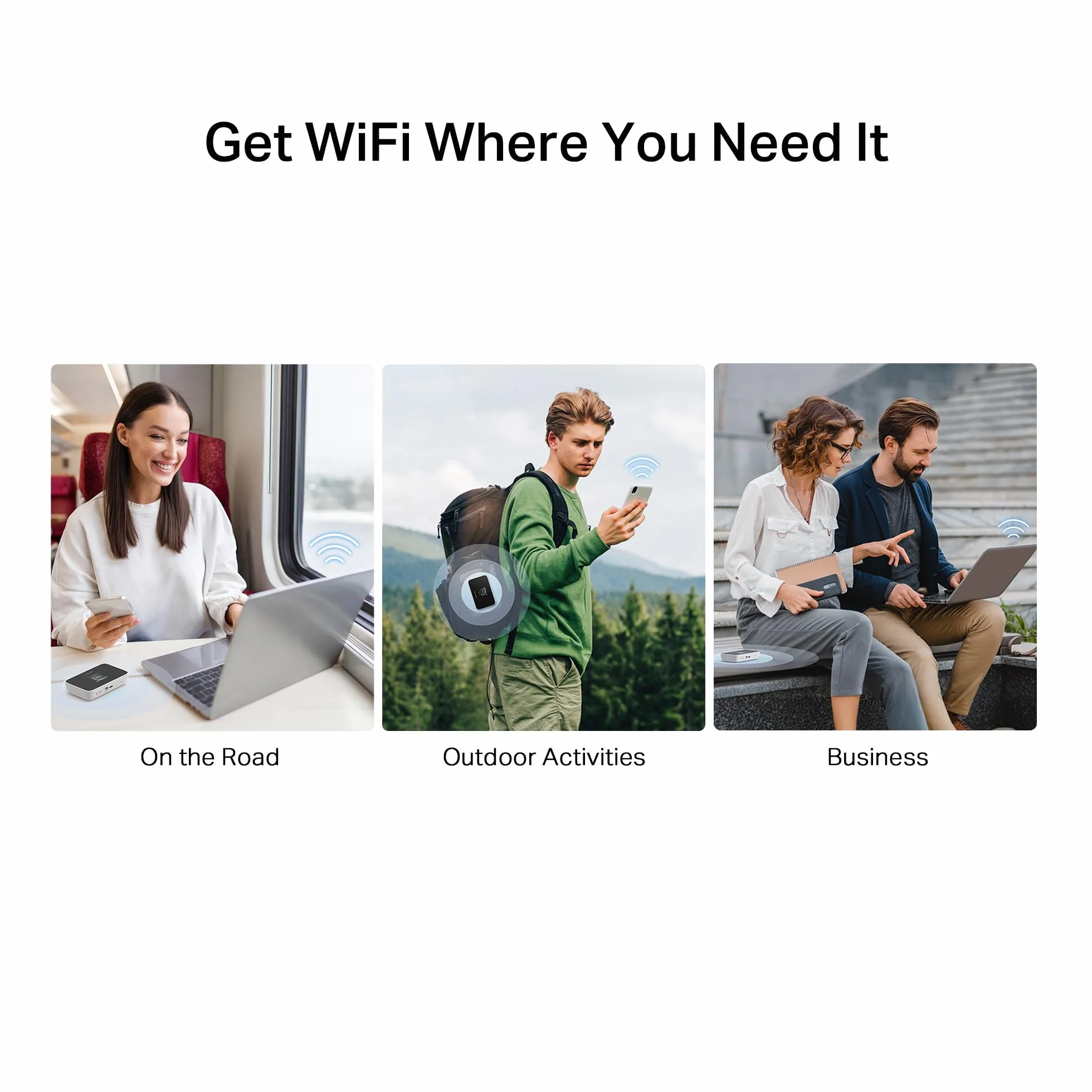 Mercusys MT115 Router WiFi portátil para Viajes con Tarjeta SIM sin Contrato, 4G LTE 150 Mbps, Wi-Fi 6 AX300, hasta 10 Dispositivos, batería de 2400 mAh, hasta 10 Horas de autonomía