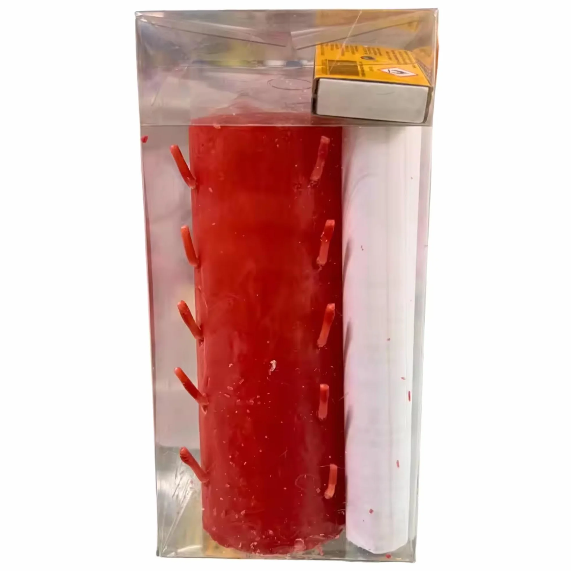 Velón Rojo 21 Mechas Tumba Magias y Amarres con Instrucciones