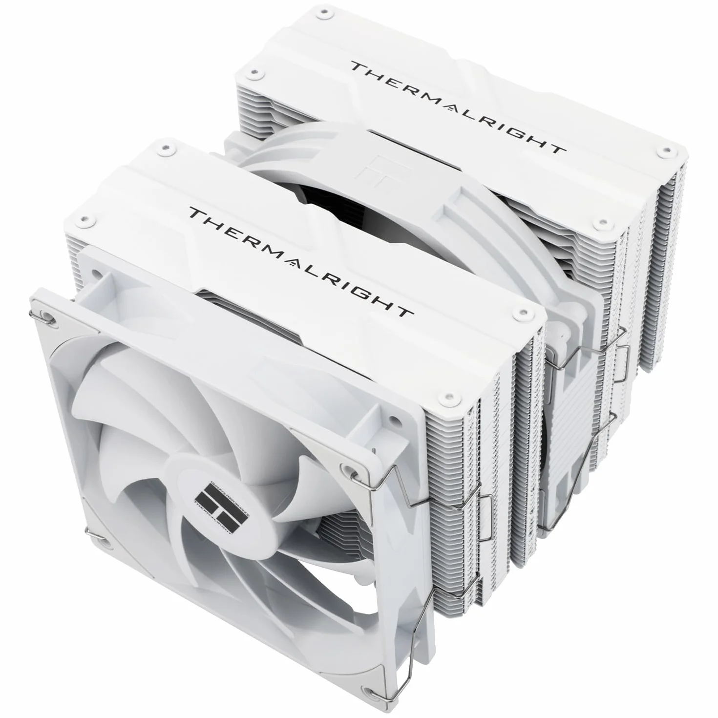 TR Peerless Assassin 140 blanco, 6 heatpipes, dos ventiladores PWM y dos torres, enfriamiento de CPU de 158 mm de alto con tapa superior, para AM4/AM5 e Intel LGA1851/1700/115X/1200