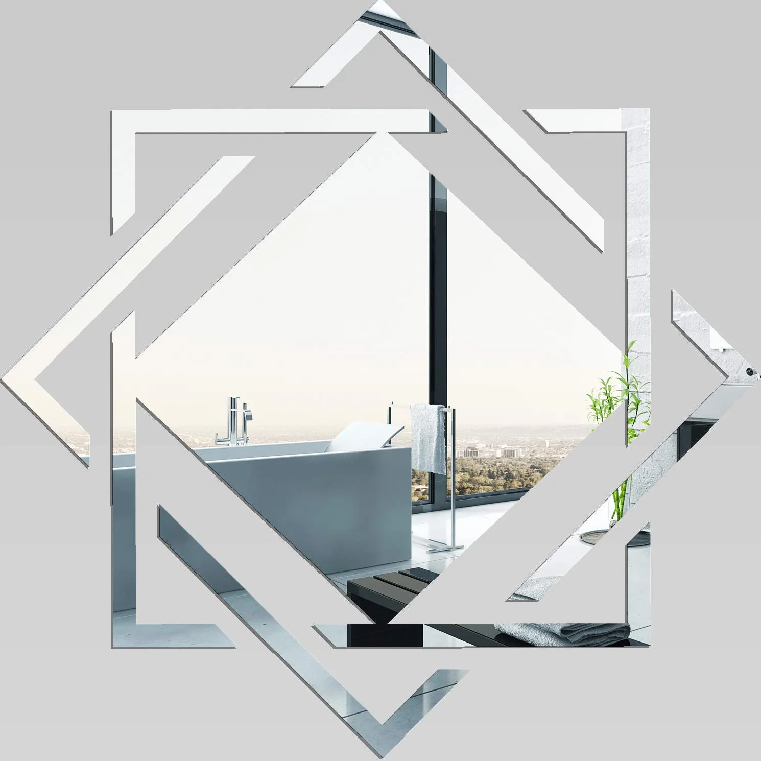 Wood Addicts Mata Acrylic Mirror Silver 2mm A2 594x420 mm