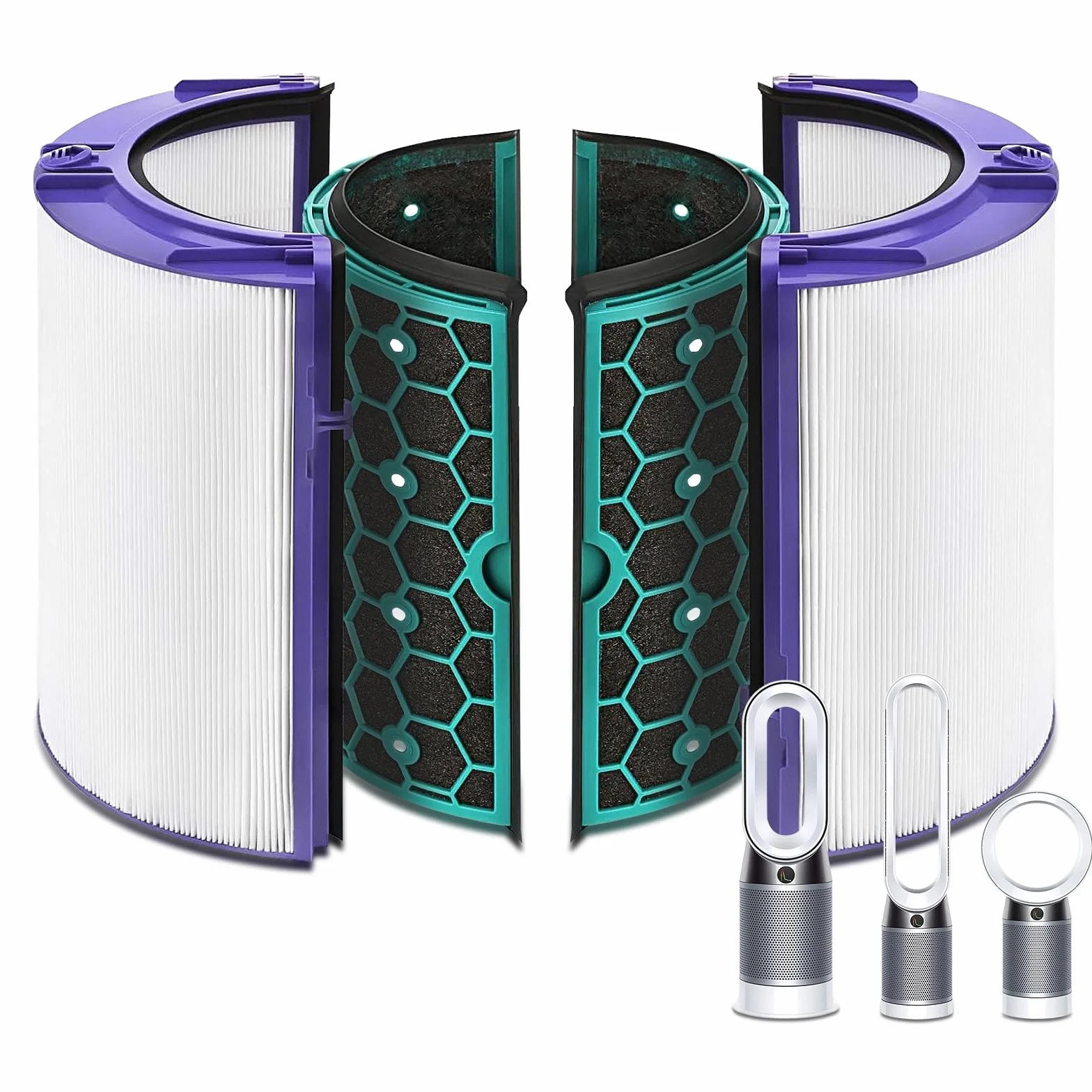 Filtro Dyson Pure Hot+Cool HP04 TP04 DP04 Purificador de Aire 360° HEPA Carbón Activado