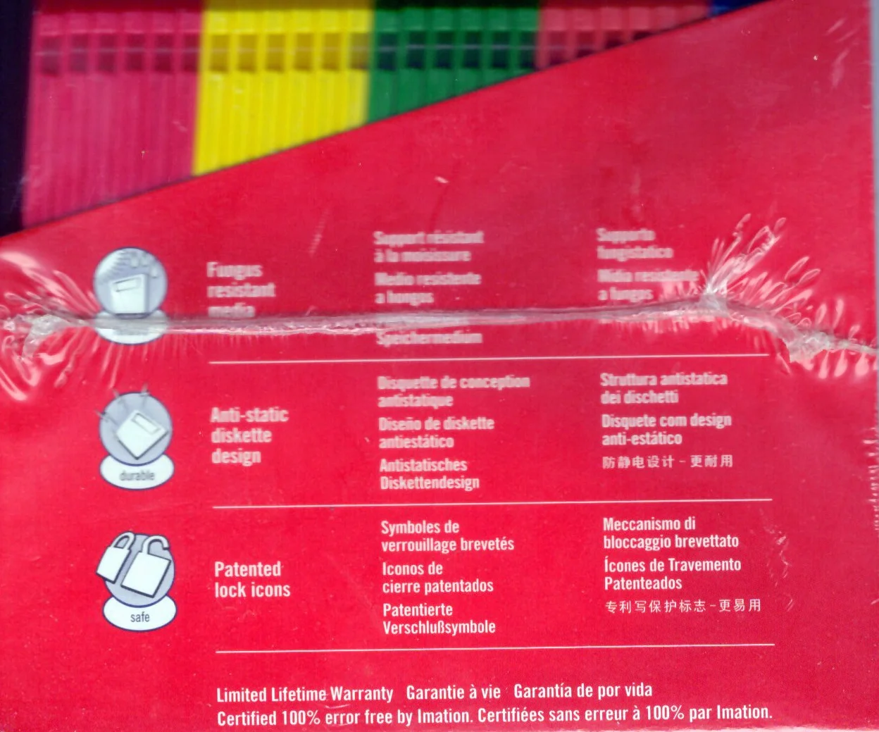 ImationTM Disquetes a Granel, Formato IBM, DS/HD, Rainbow, Caja de 30 Unidades
