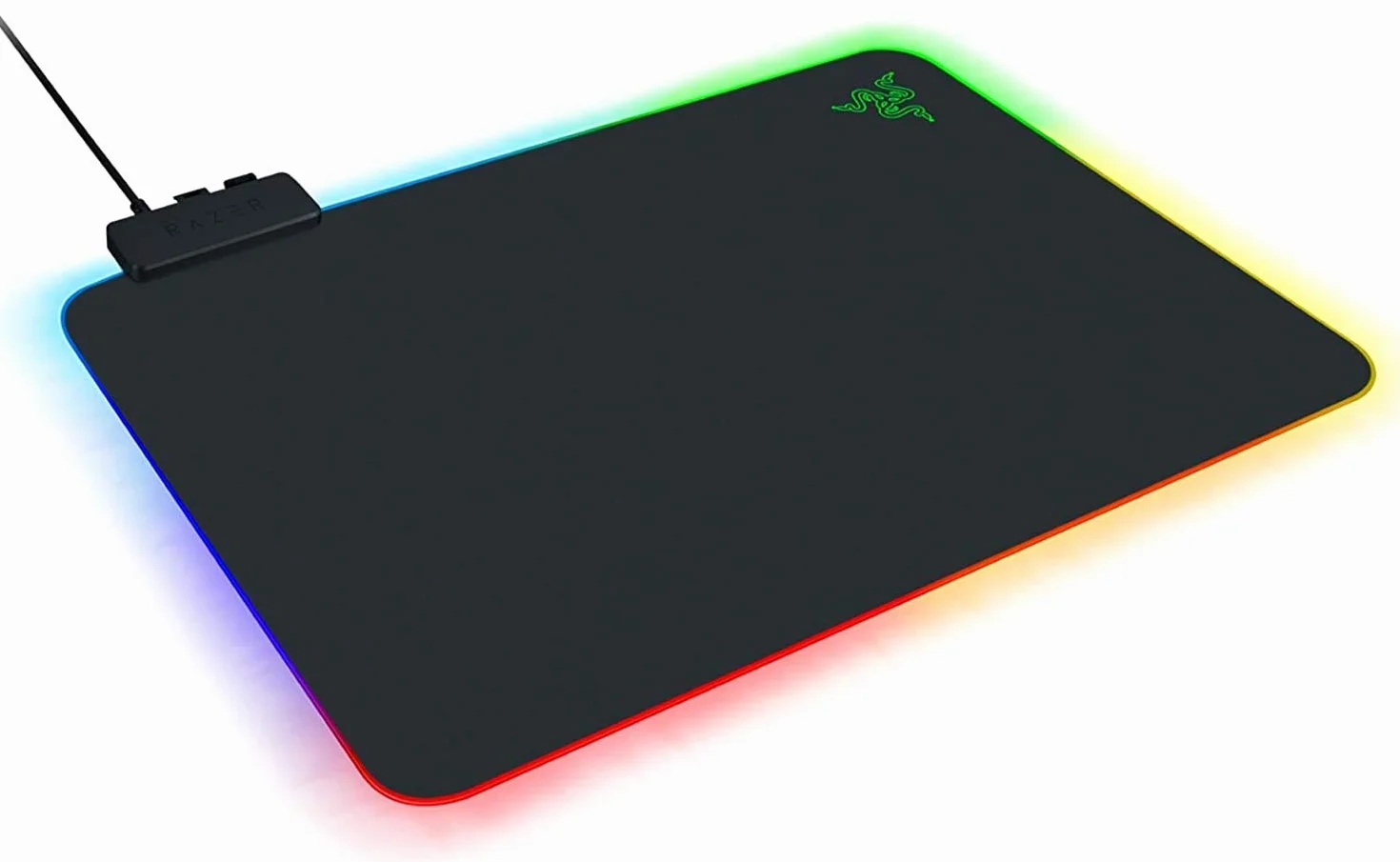 Razer Firefly Hard V2 RGB - Alfombrilla de mouse para juegos, iluminación croma personalizable | Gestión de cables integrada, control equilibrado y velocidad, base de goma antideslizante
