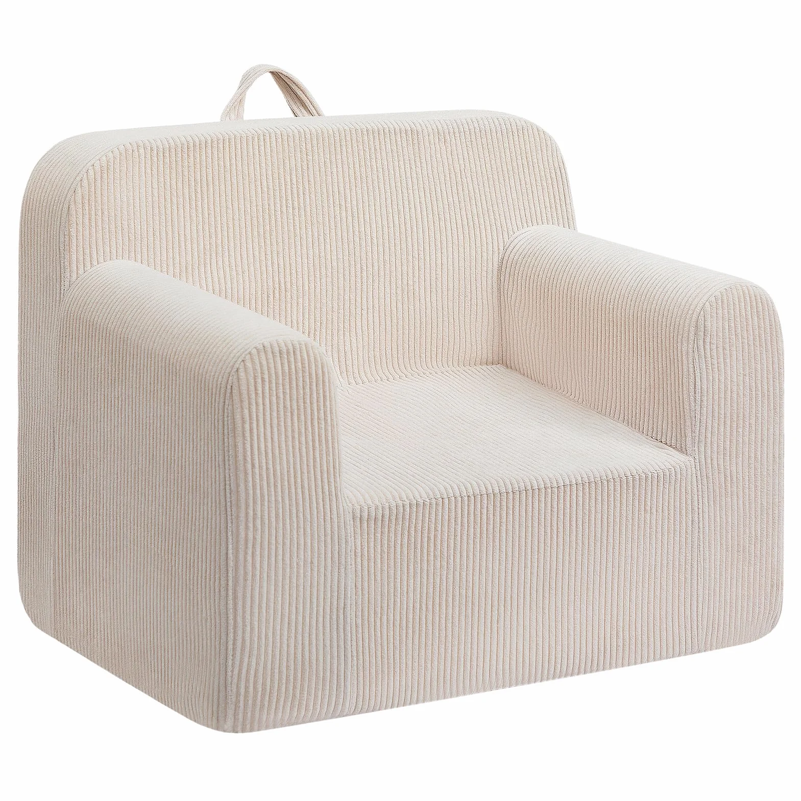 BEJOY Silla Infantil Ultrasuave de Espuma Acolchada Beige