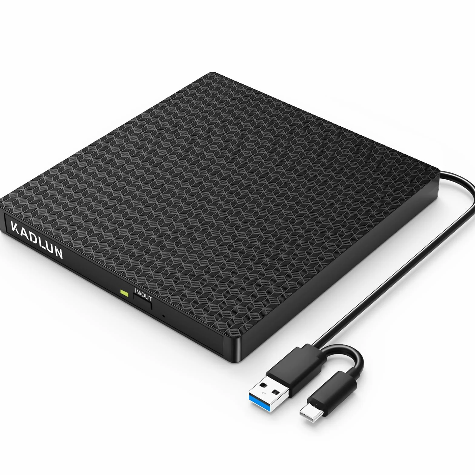 Lector CD/DVD Externo,Grabadora DVD Externa USB 3.0 y Type-C,Disquetera Externa USB,Reproductor CD DVD +/- RW Portatil Lector,Unidades DVD/CD Externa para PC/Laptop/Linux/Windows 11/10/8/Mac/Desktops