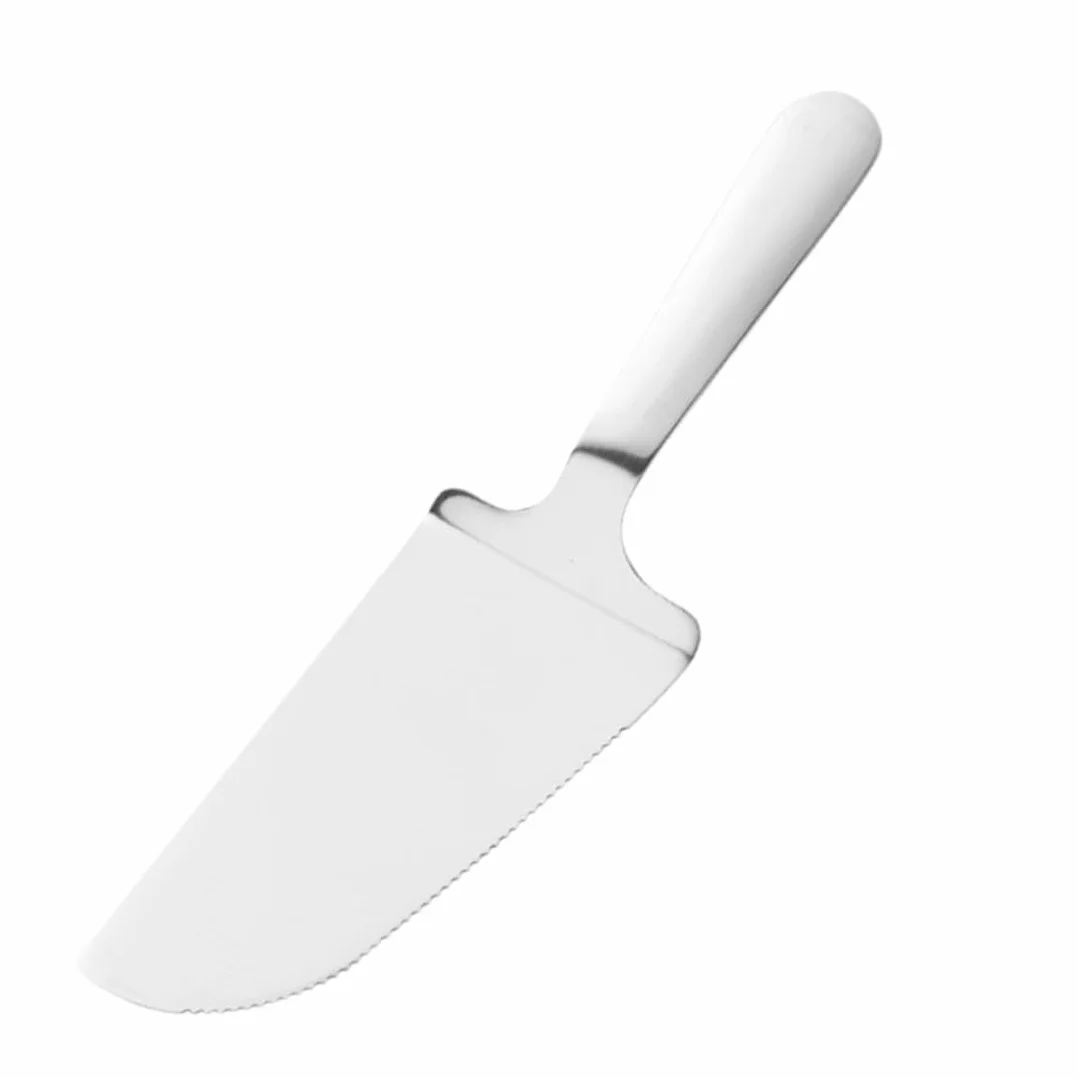 WeddHuis 2 Piezas Set de Servidores de Pastel Acero Inoxidable, Cuchillo y Pala para Tartas con Bordes Dentados, Cuchillo para Tartas Ideal para Cocina, Restaurantes y Fiestas (Plata)