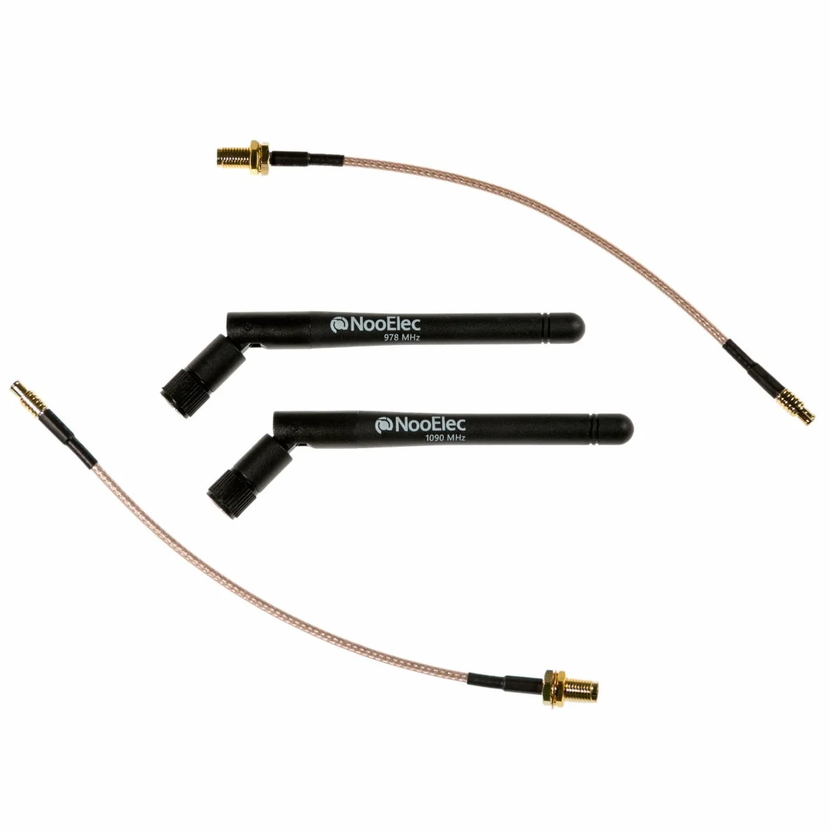 NooElec Dual-Band NESDR Nano 3 Premium ADS-B (978MHz UAT y 1090MHz 1090ES) Paquete para Stratux, Avare, Foreflight, FlightAware y otras Aplicaciones. Incluye 2 SDR, 4 Antenas, 5 Adaptadores.