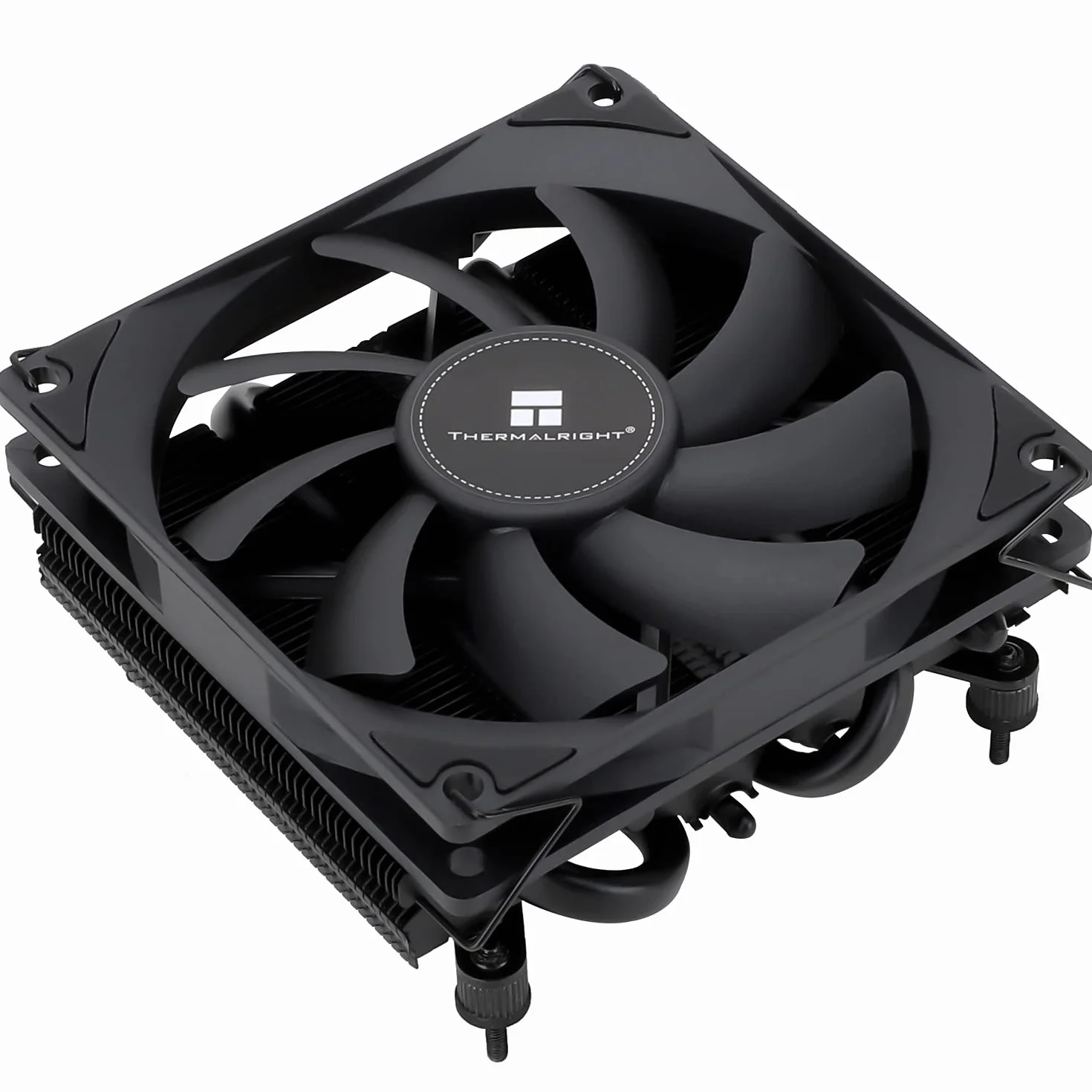 Thermalright AXP-90 X36 Black Low Profile - Enfriador de aire para CPU (90 mm, TL-9015B, 4 tubos de calor, 36 mm, para AMD AM4/Intel LGA 1700/1150/1151/1155/1156/1200