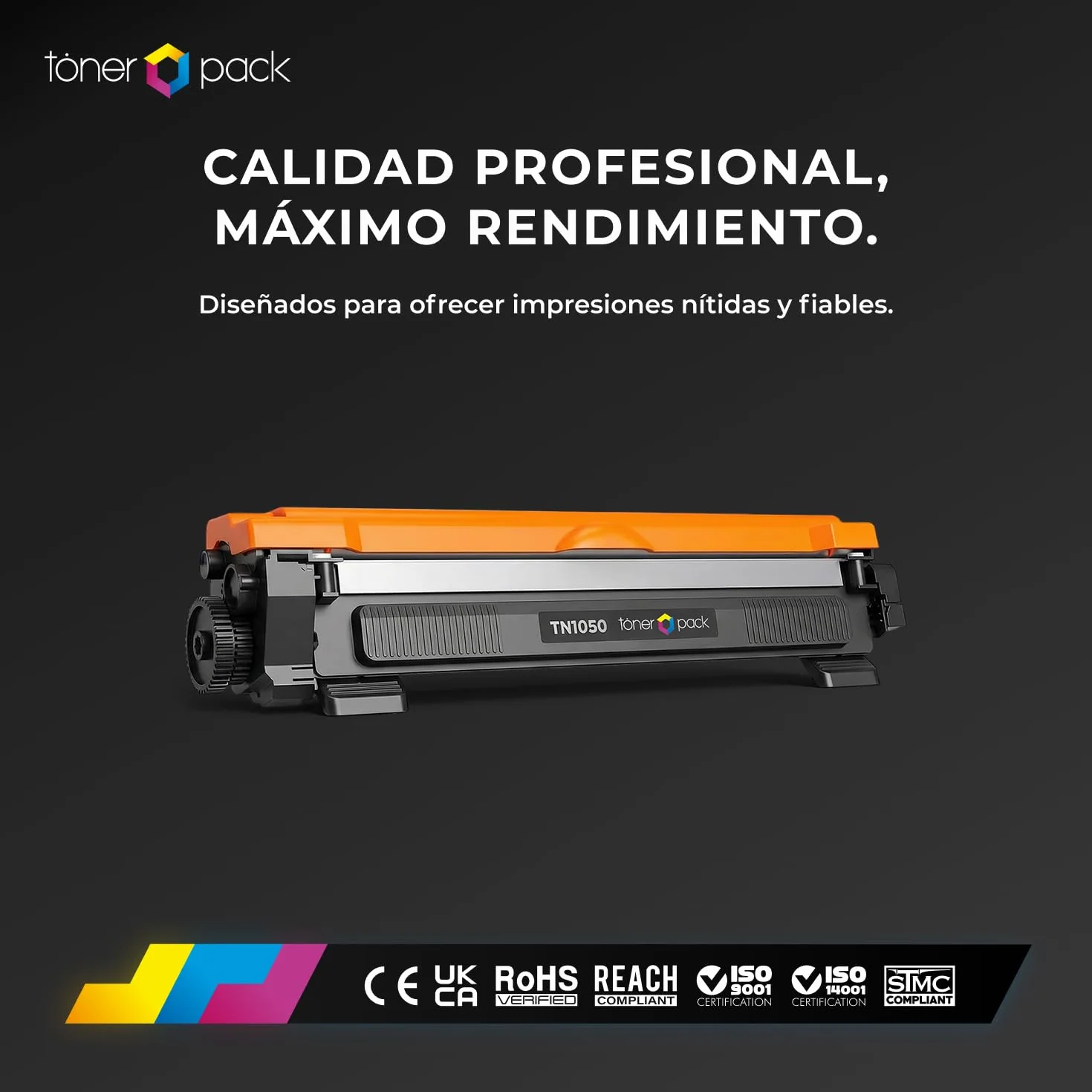 TONER PACK TN1050 Cartuchos de Tóner Compatible para Brother DCP-1510 HL-1110 HL-1210W HL-1212W DCP-1510 DCP-1610W DCP-1612W MFC-1810 MFC-1910W (4 Unidades)