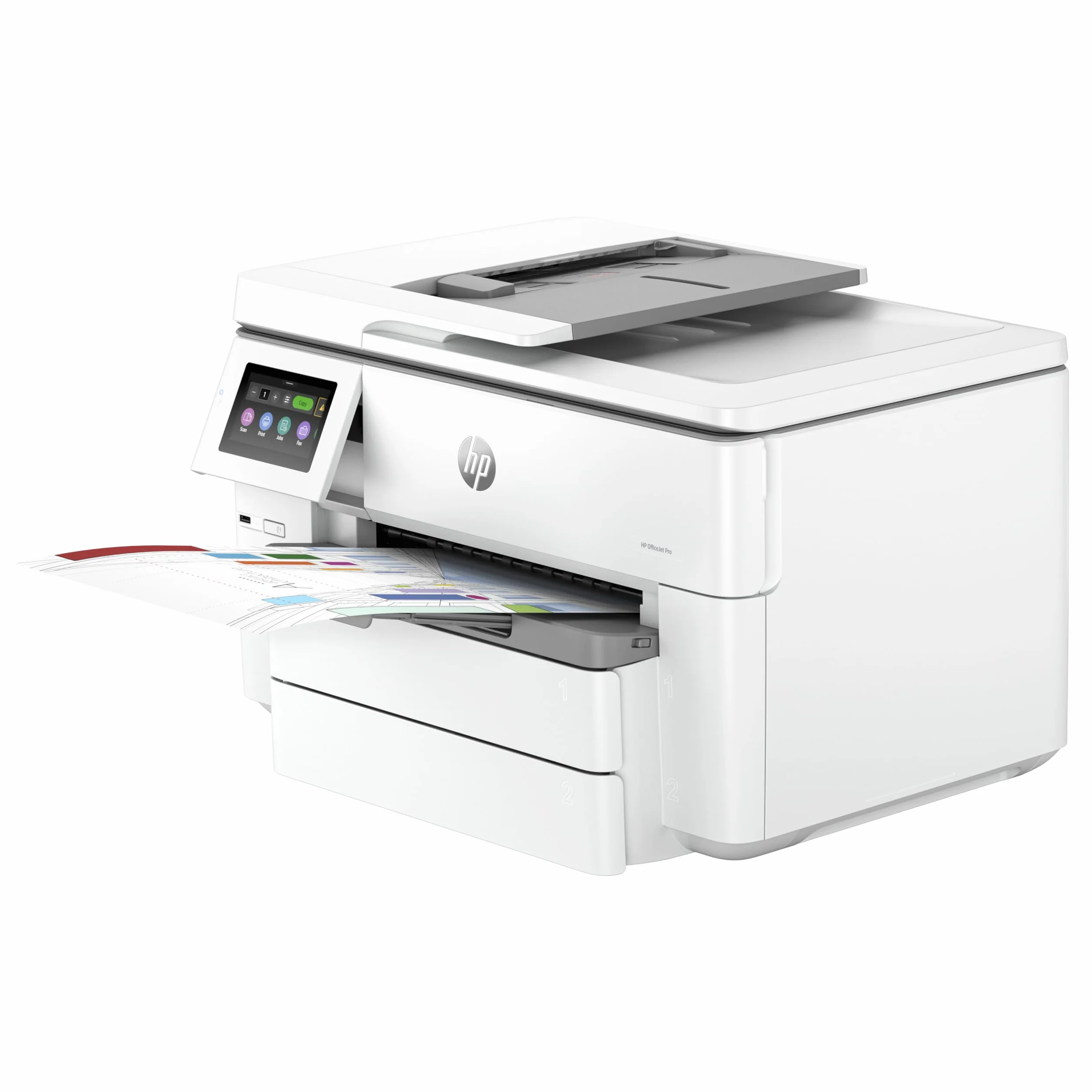 HP OfficeJet Pro 9730e Impresora todo en uno | Color | para oficinas pequeñas | Inalámbrica | Impresión, escaneo, copia, ADF | Hasta A3 | 2 bandejas | 3 meses de tinta instantánea gratis