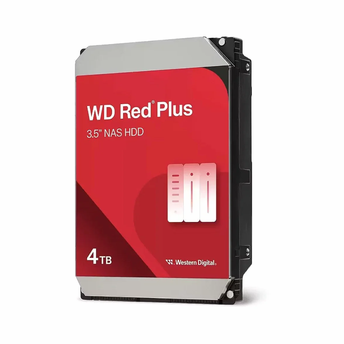 WD Red Plus 4TB NAS Disco Duro Interno 3,5" – 5400 RPM Clase, SATA 6Gb/s, CMR, 128MB Caché