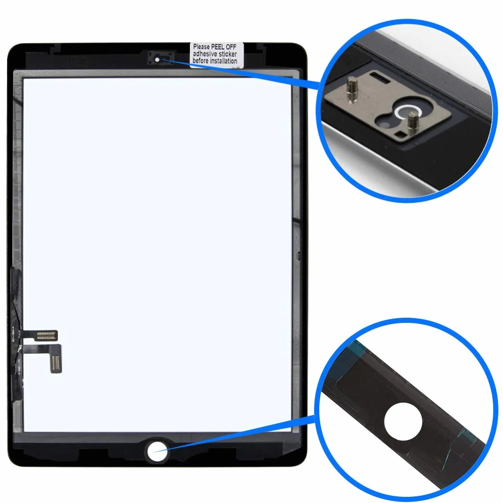 MMOBIEL Pantalla digitalizadora de Cristal Compatible con iPad 7 2019/iPad 8 2020 10,2 Pulgadas (Negro) Pantalla táctil de Repuesto Incluye Juego de Herramientas