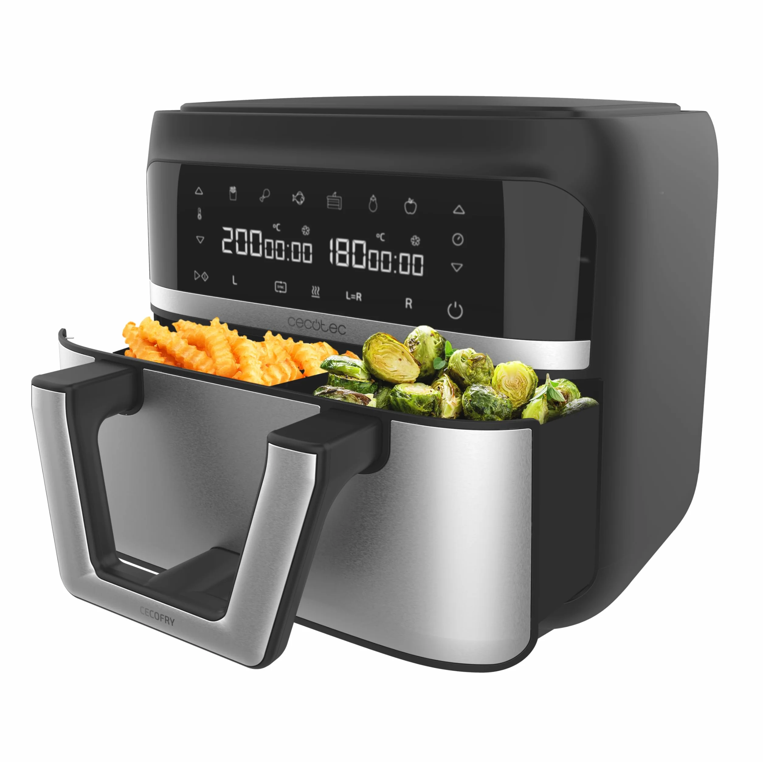 Cecotec Cecofry Dual 9000 Freidora de Aire sin Aceite 9L 2850W