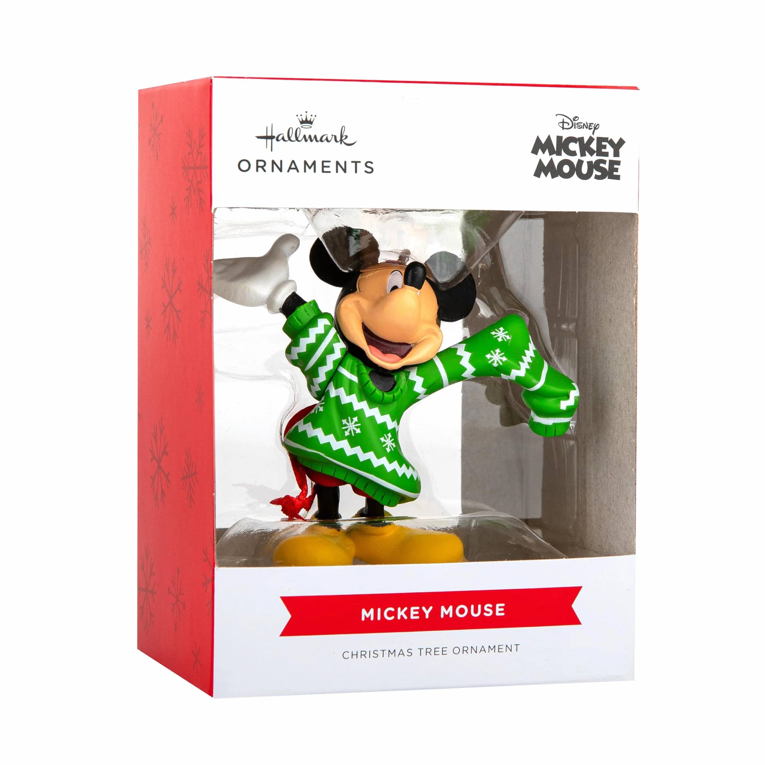 Hallmark Adorno de Mickey Mouse Puente de Gran Tamaño, Decoración de Árbol Disney, Adorno Colgante de Navidad